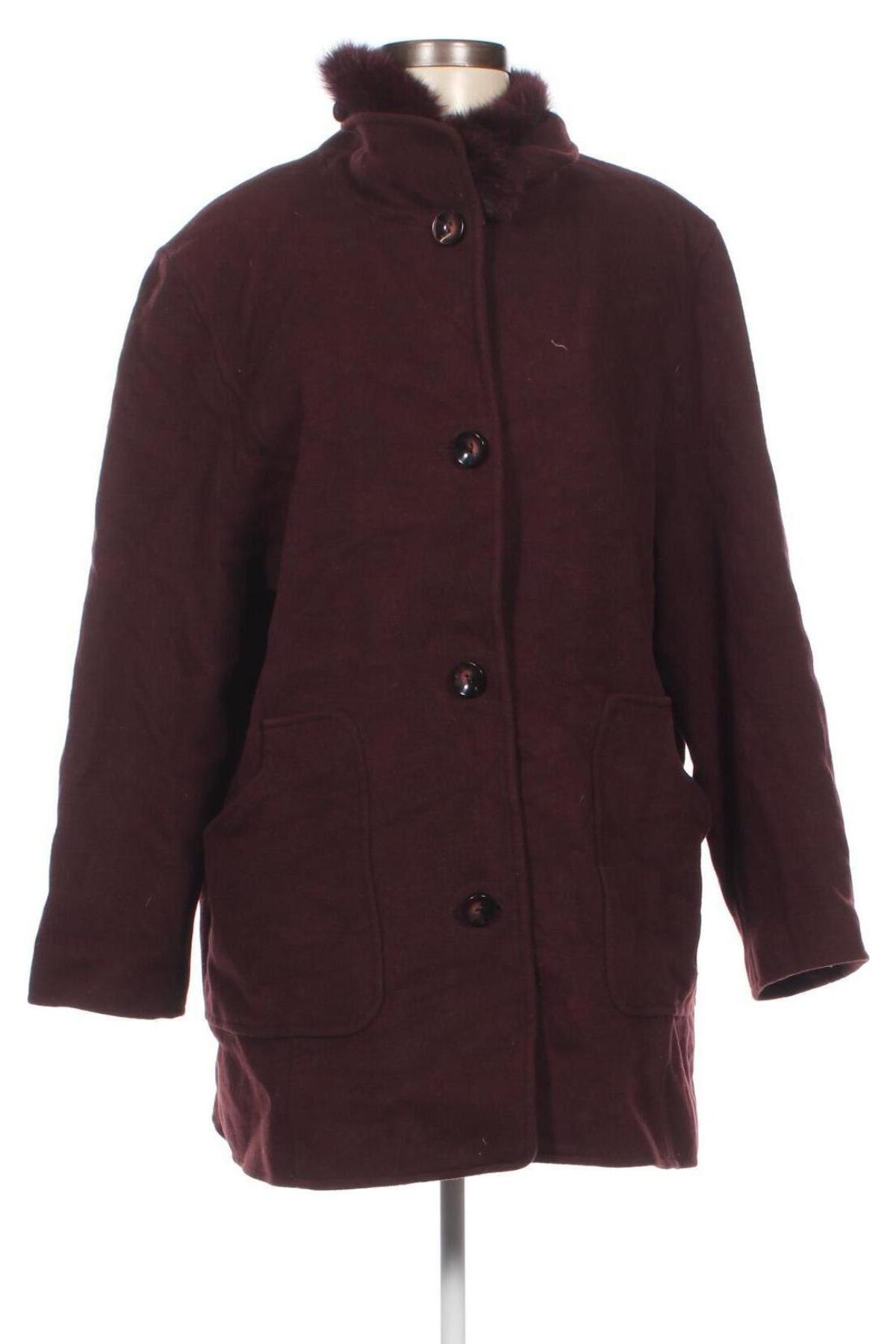 Дамско палто Fabiani, Размер XXL, Цвят Червен, Цена 107,00 лв.