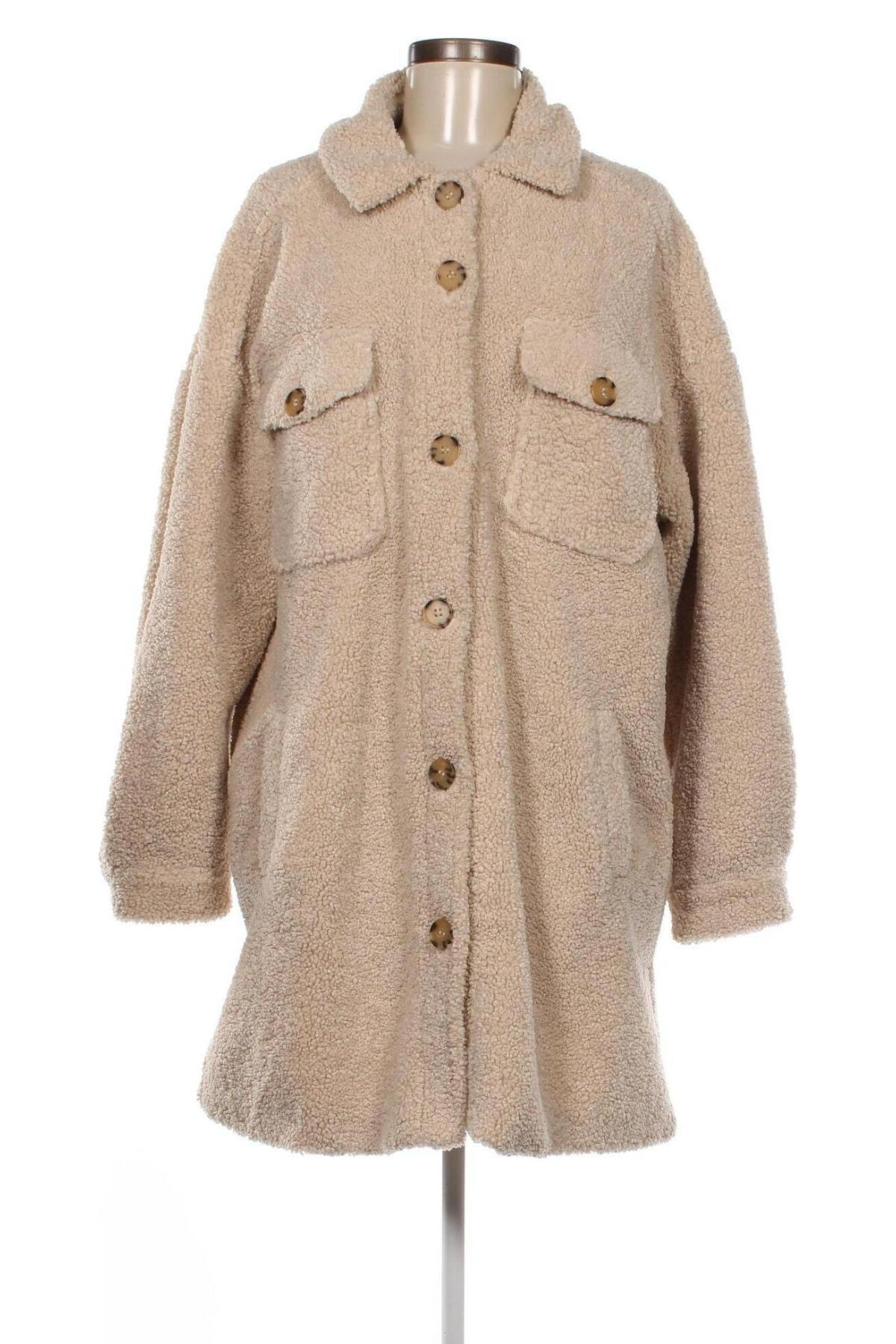 Дамско палто Gina, Размер L, Цвят Бежов, Цена 32,10 лв.