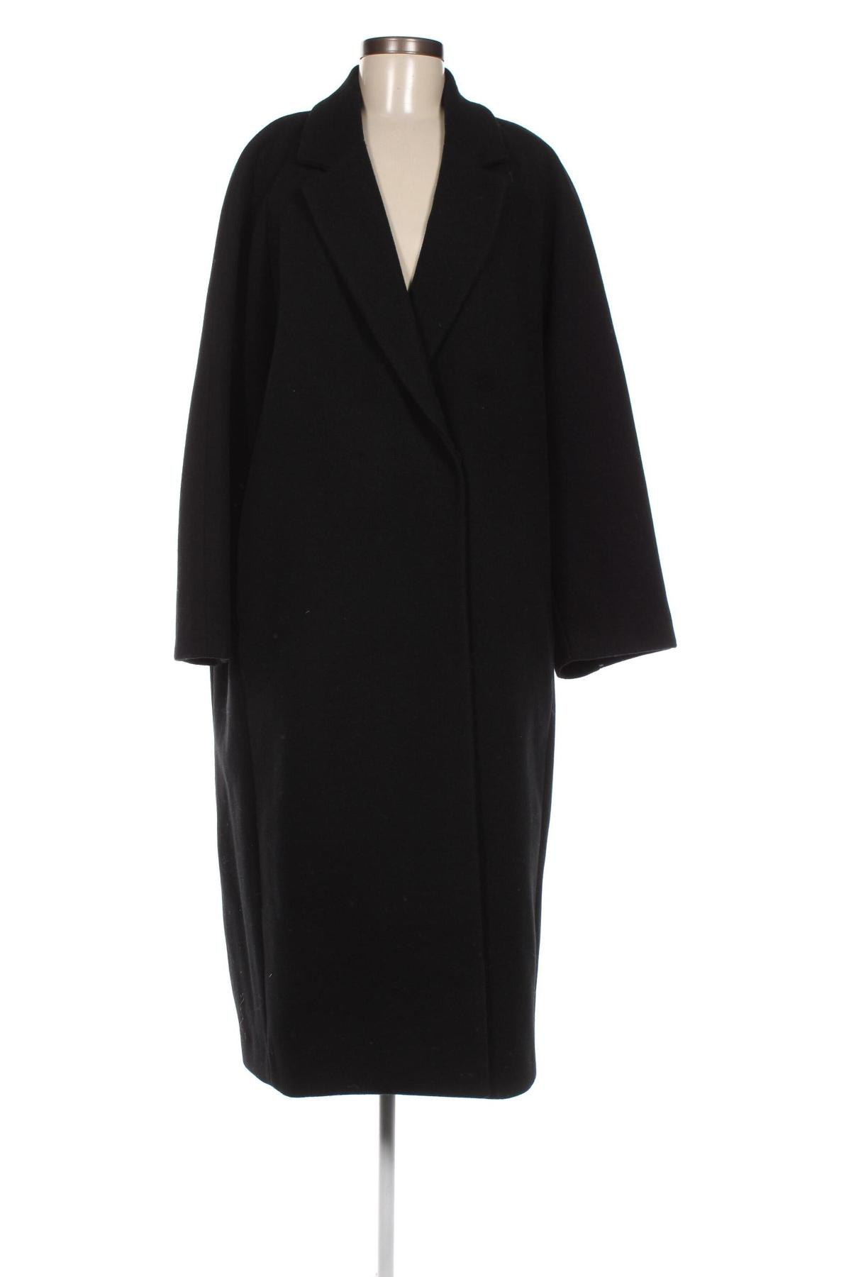 Дамско палто H&M, Размер L, Цвят Черен, Цена 107,00 лв.