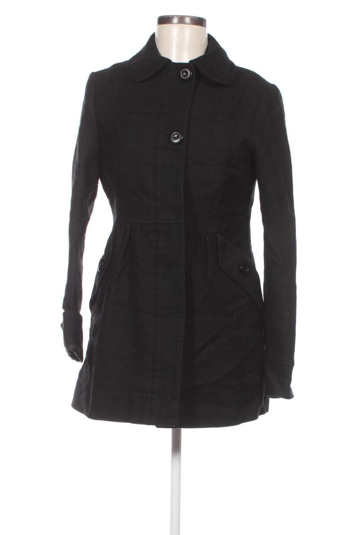 Palton de femei H&M Divided, Mărime M, Culoare Negru, Preț 105,59 Lei