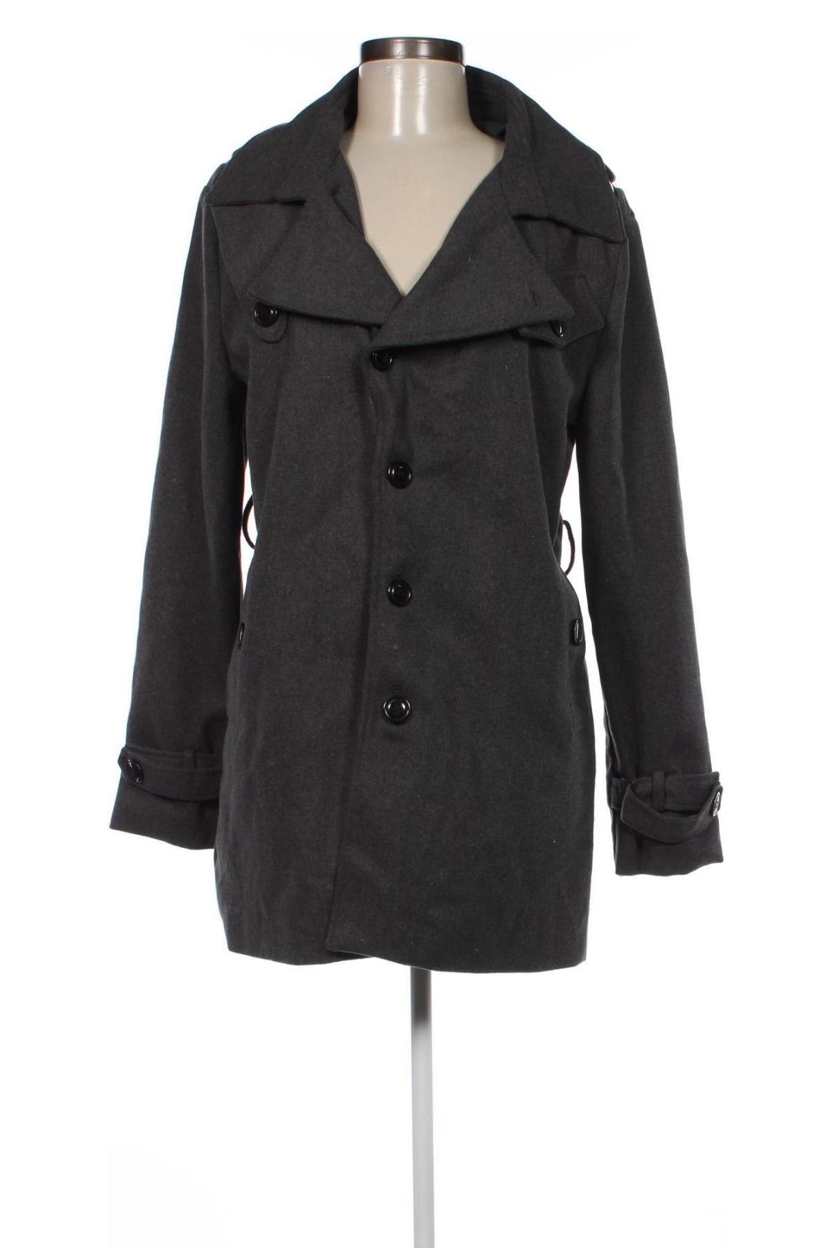 Γυναικείο παλτό Hooozen, Μέγεθος M, Χρώμα Γκρί, Τιμή 29,79 €