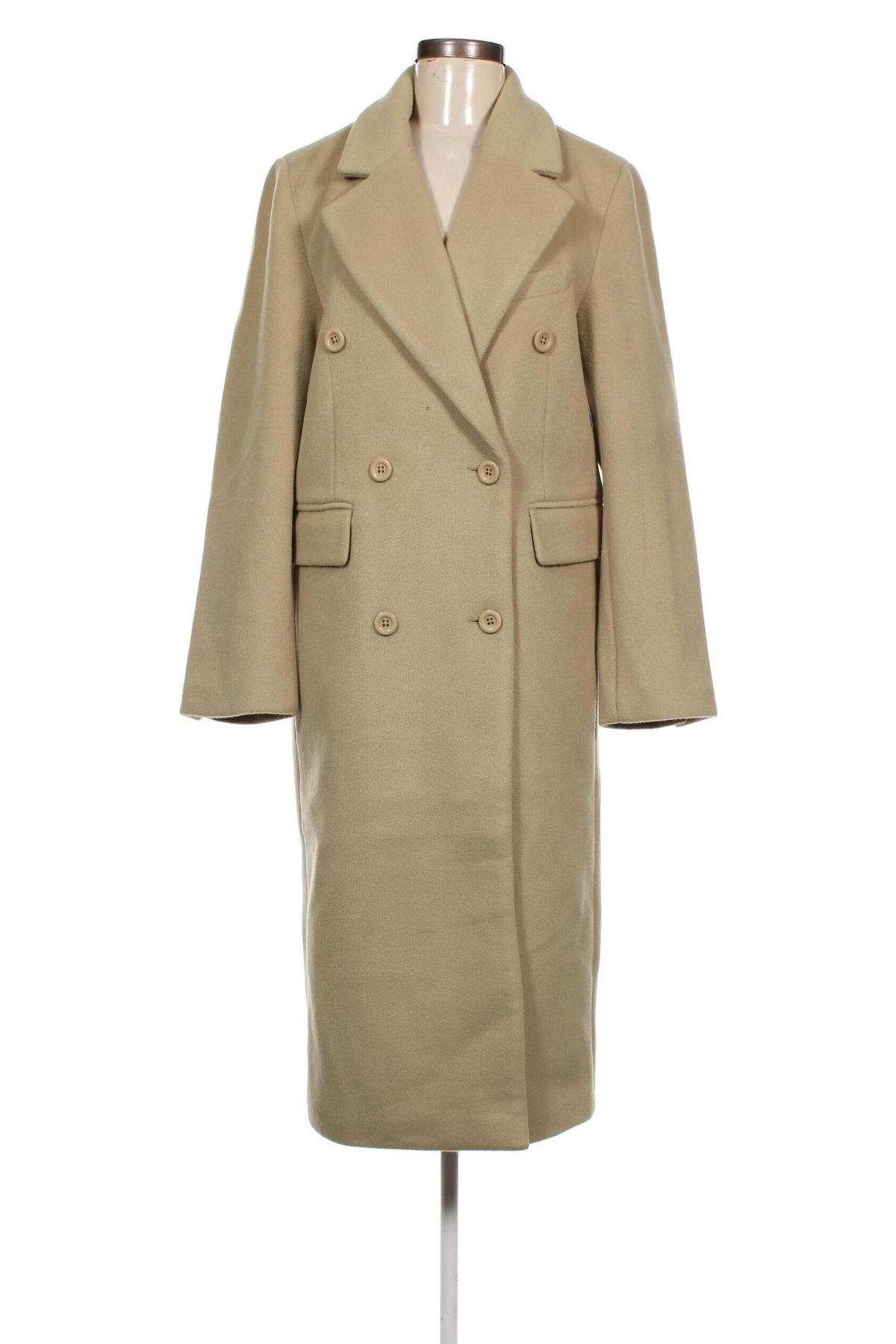 Дамско палто NA-KD, Размер XS, Цвят Зелен, Цена 77,60 лв.