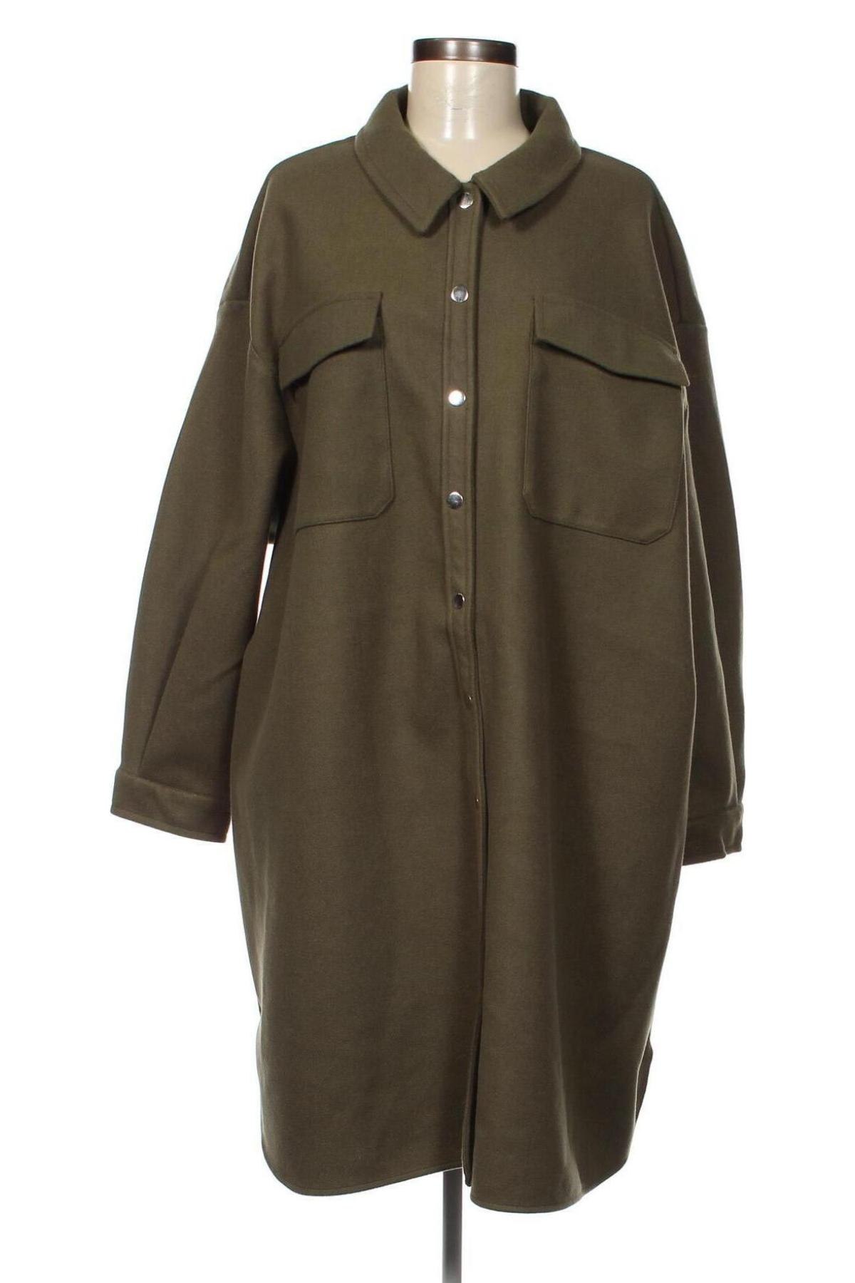 Γυναικείο παλτό ONLY, Μέγεθος 3XL, Χρώμα Πράσινο, Τιμή 28,40 €