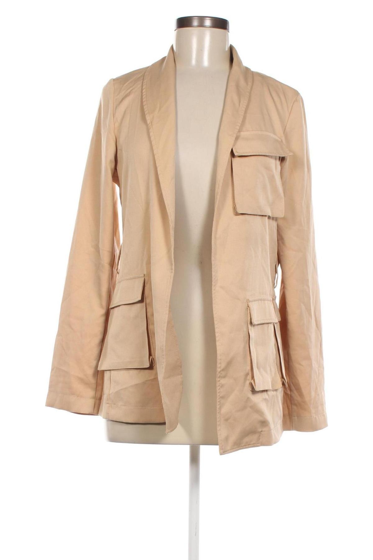 Дамско палто Pretty Little Thing, Размер S, Цвят Бежов, Цена 30,00 лв.