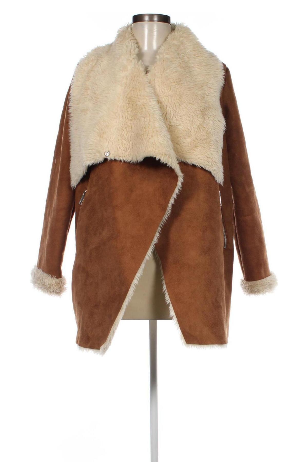 Dámský kabát  Pull&Bear, Velikost M, Barva Hnědá, Cena  512,00 Kč