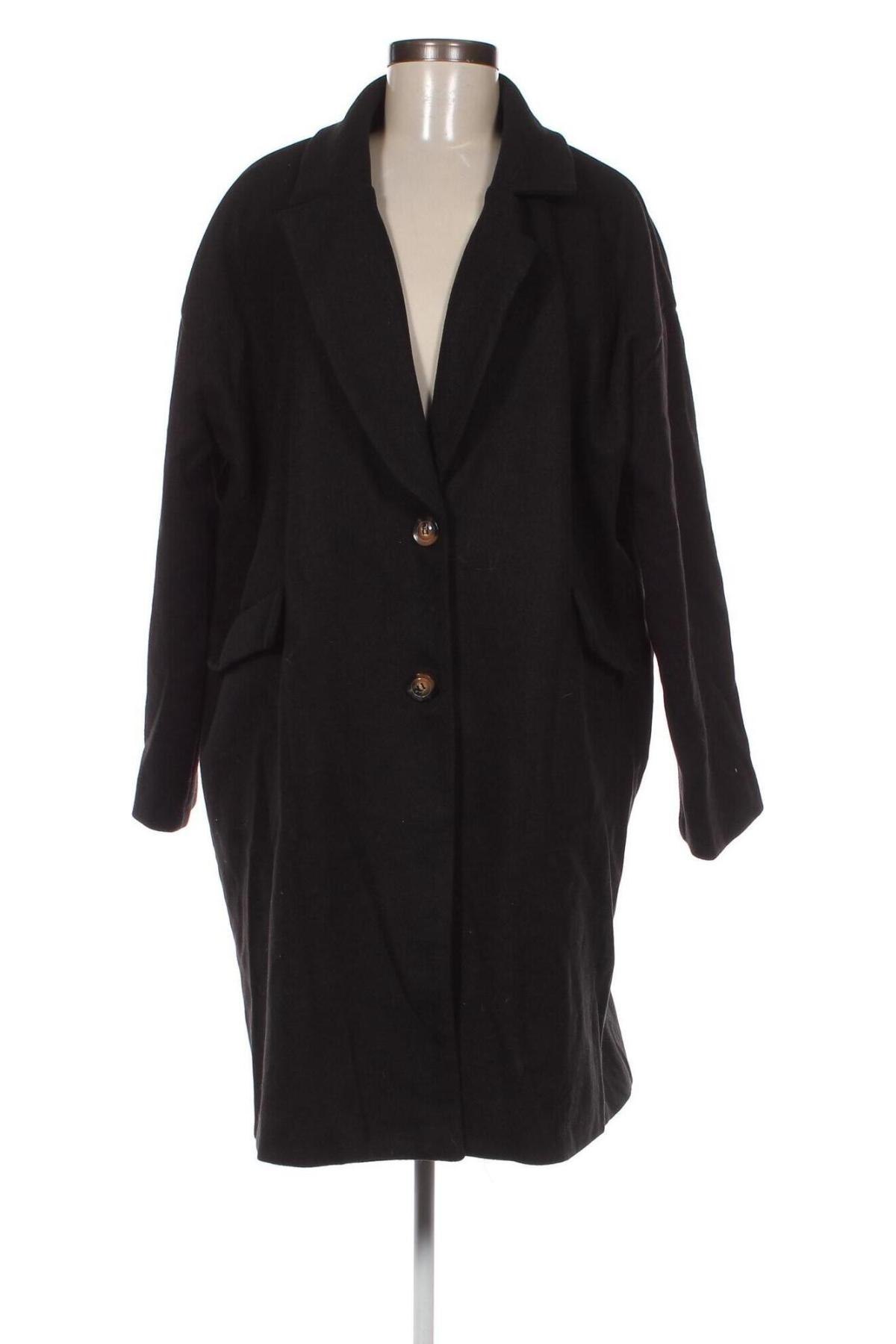 Γυναικείο παλτό SHEIN, Μέγεθος XL, Χρώμα Μαύρο, Τιμή 15,84 €