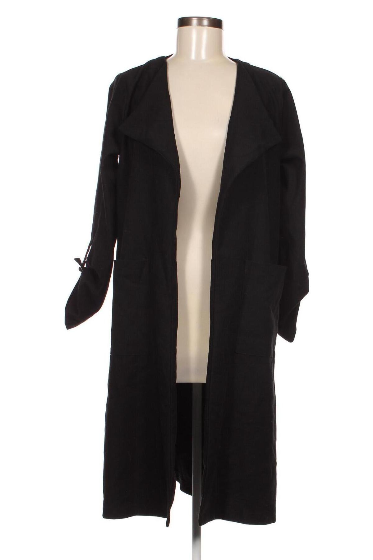Дамско палто SHEIN, Размер S, Цвят Черен, Цена 13,44 лв.