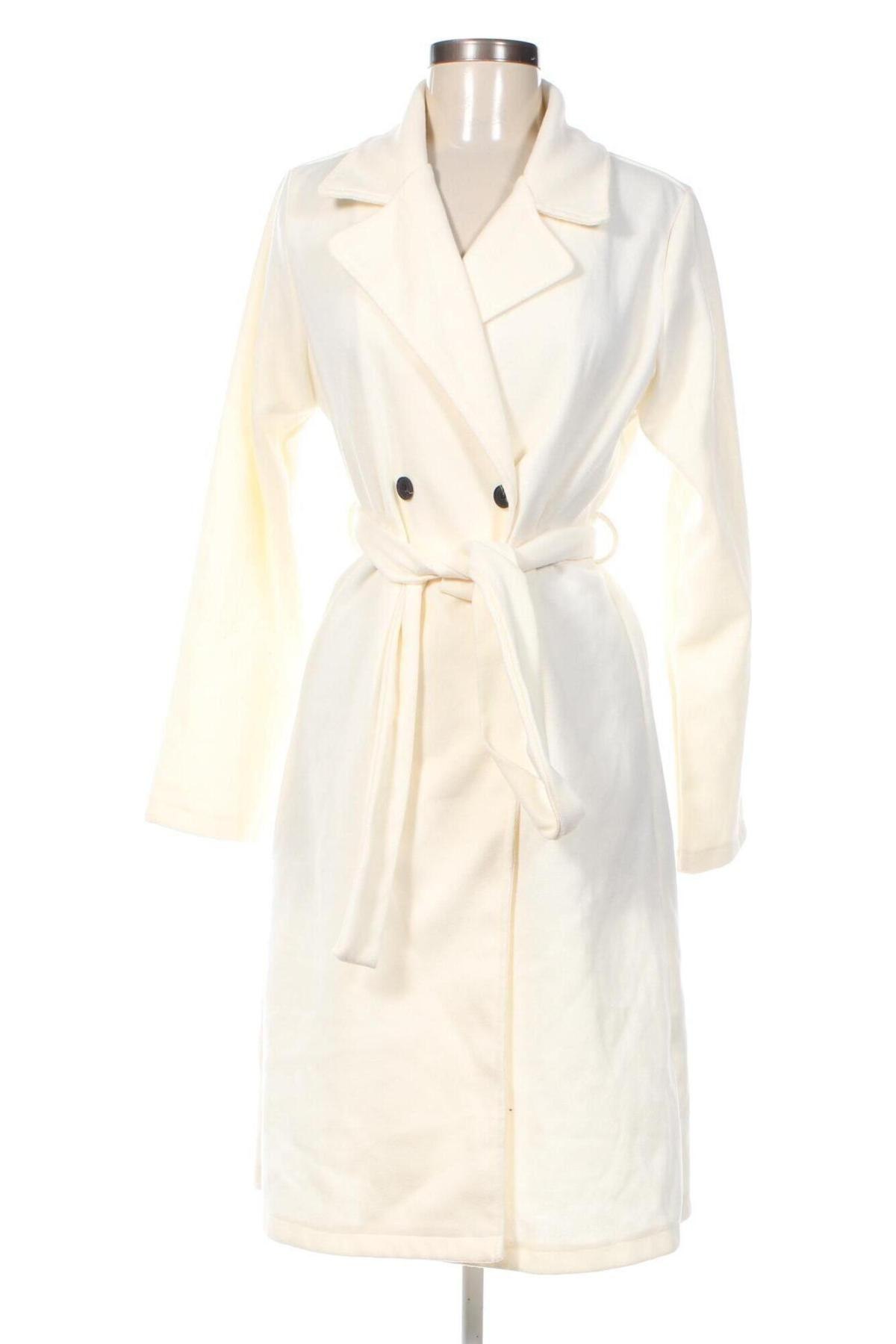 Γυναικείο παλτό SHEIN, Μέγεθος M, Χρώμα Εκρού, Τιμή 25,15 €