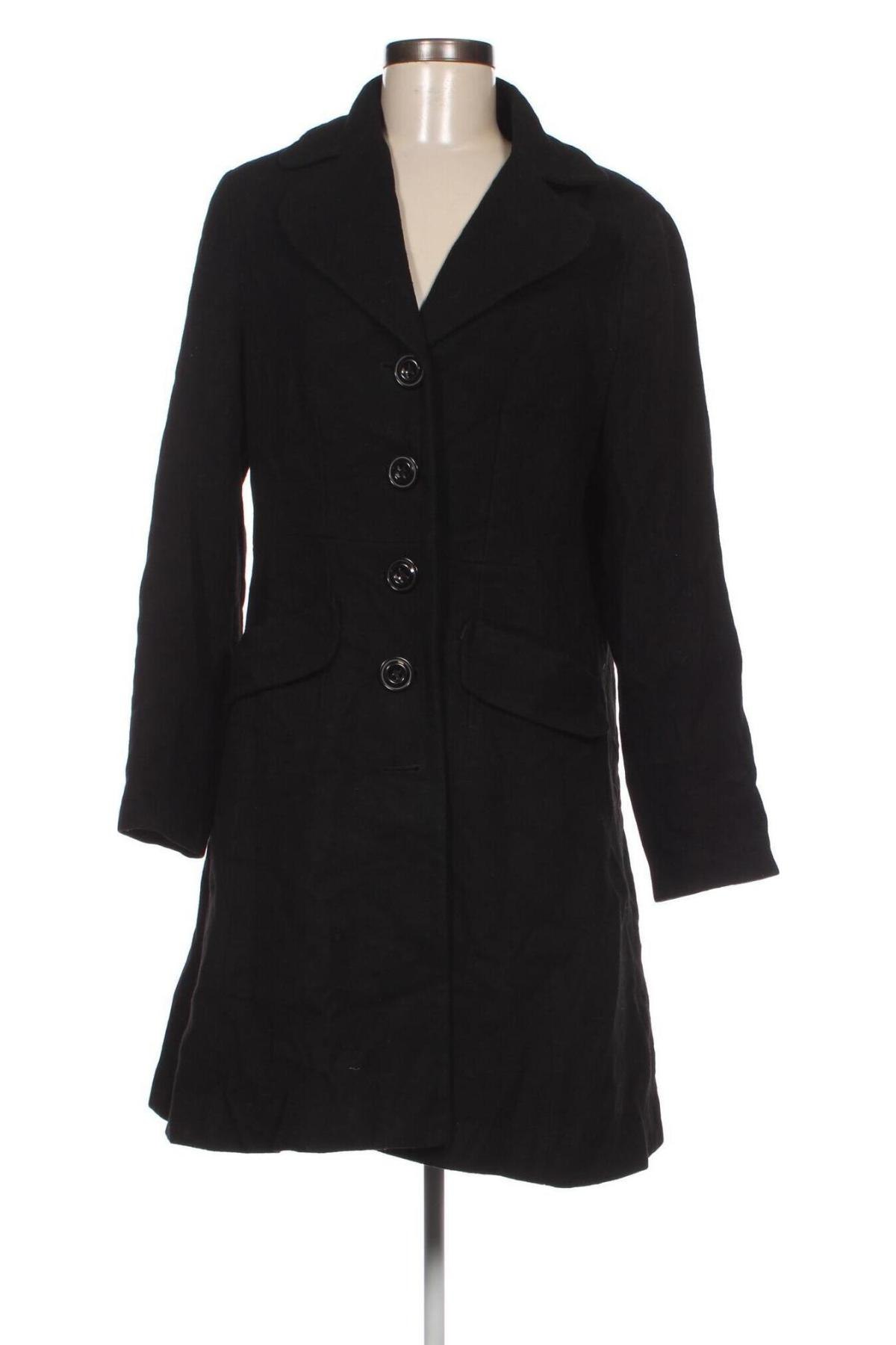 Дамско палто South, Размер M, Цвят Черен, Цена 32,10 лв.
