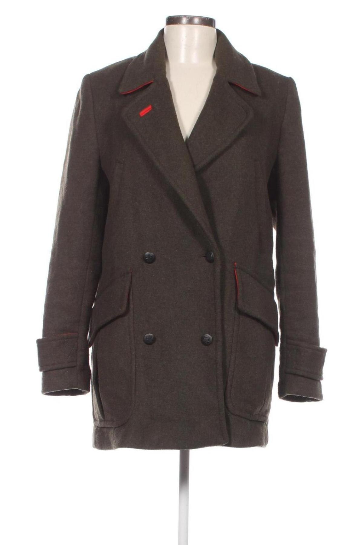 Dámsky kabát  Zara, Veľkosť XS, Farba Zelená, Cena  23,92 €