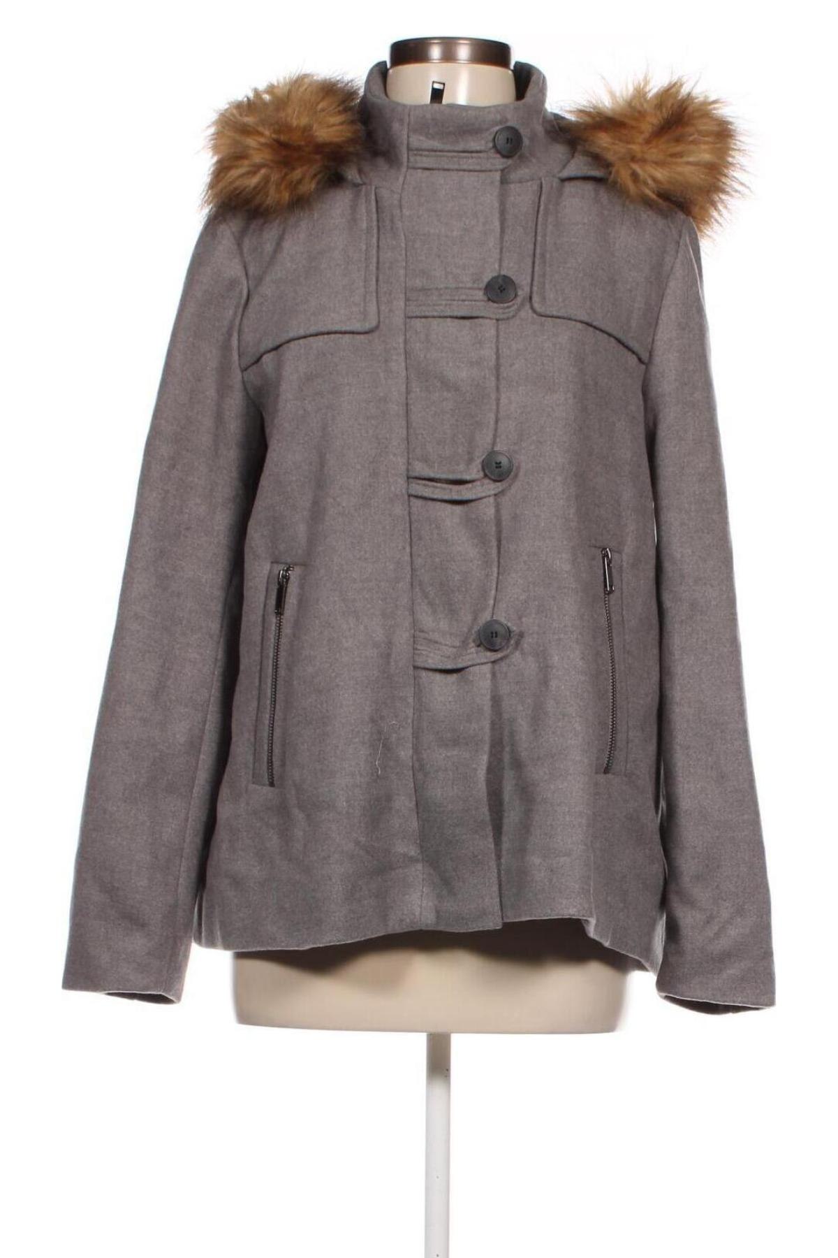 Γυναικείο παλτό Zara, Μέγεθος L, Χρώμα Γκρί, Τιμή 9,09 €