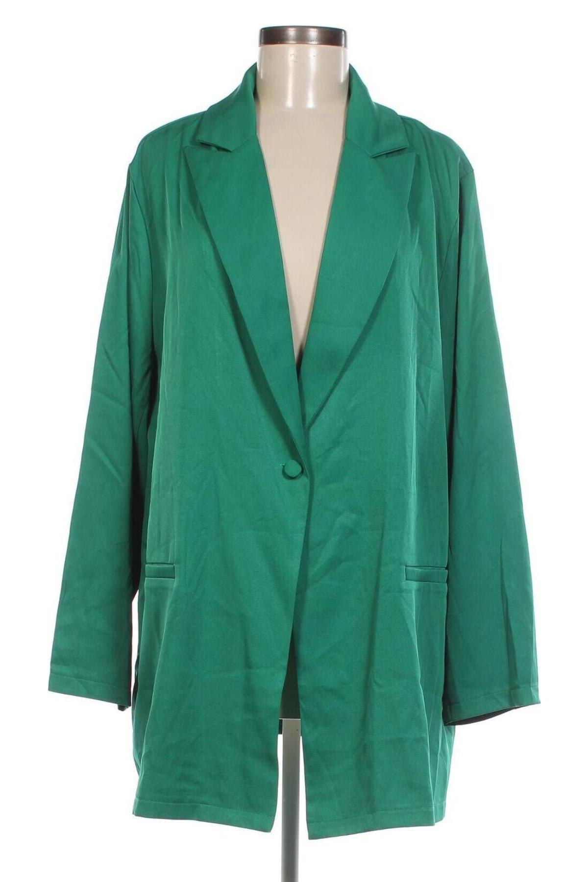 Γυναικείο σακάκι SHEIN, Μέγεθος XXL, Χρώμα Πράσινο, Τιμή 27,22 €