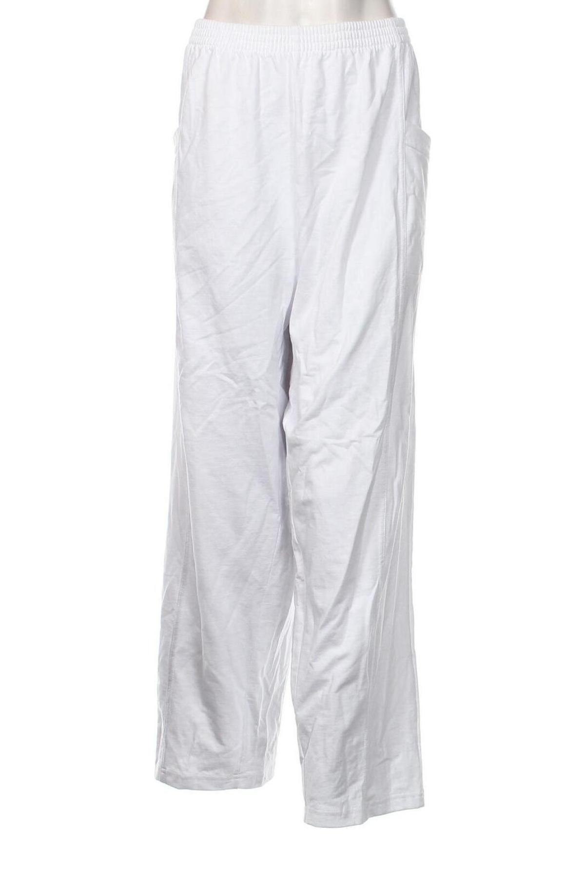 Γυναικείο αθλητικό παντελόνι, Μέγεθος XXL, Χρώμα Λευκό, Τιμή 6,46 €