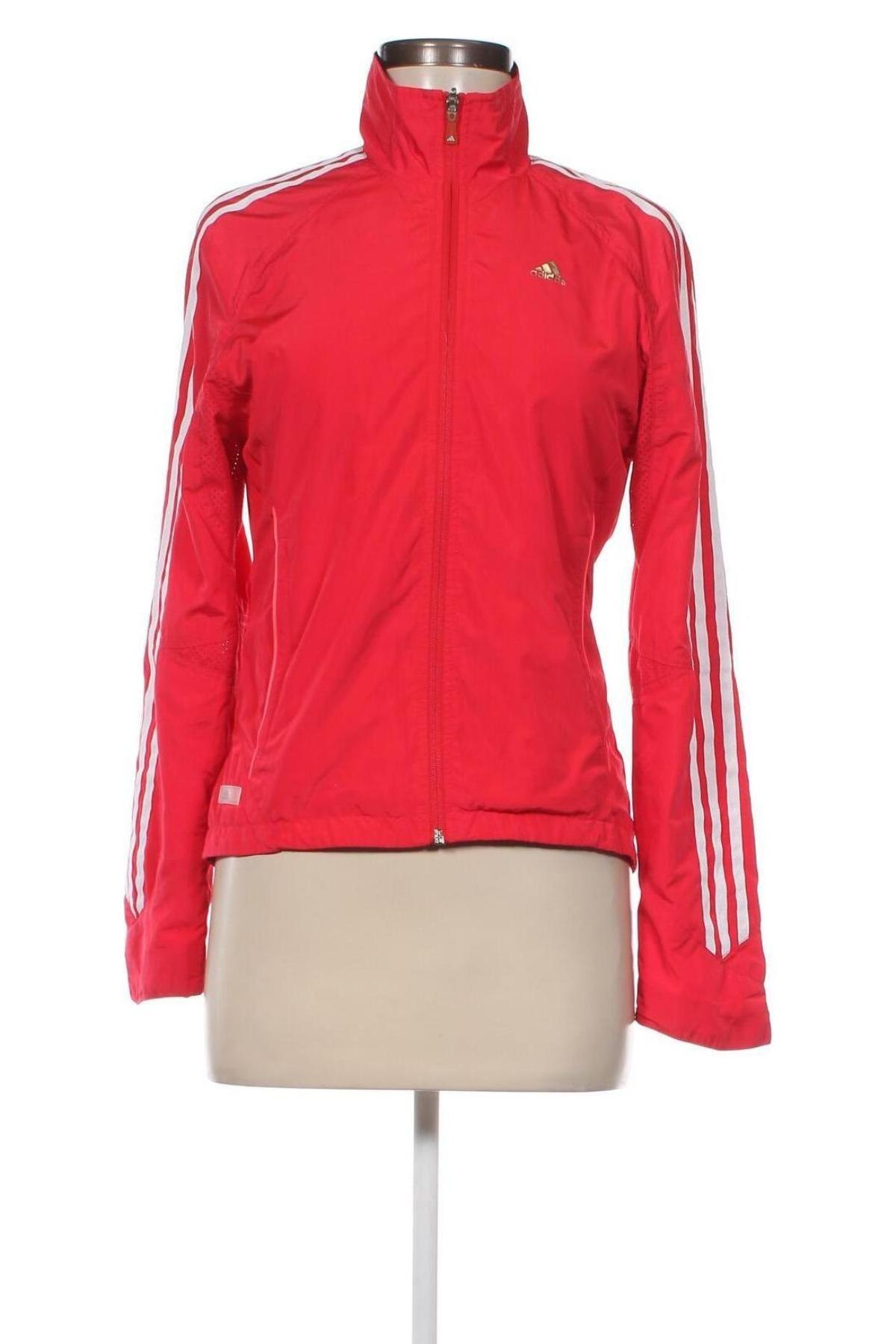 Γυναικείο μπουφάν αθλητικό Adidas, Μέγεθος XS, Χρώμα Κόκκινο, Τιμή 33,40 €