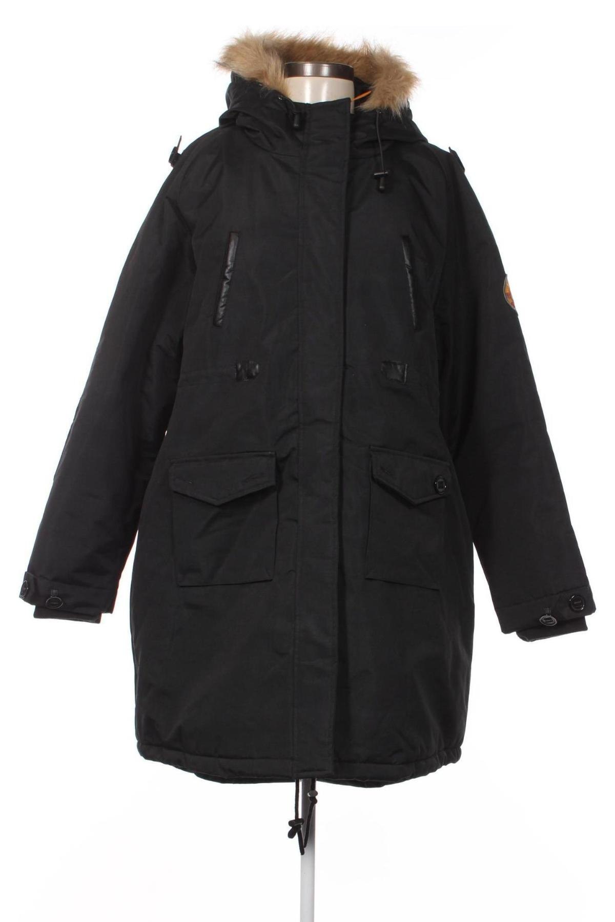 Γυναικείο μπουφάν Fahrenheit, Μέγεθος XXL, Χρώμα Μαύρο, Τιμή 25,17 €