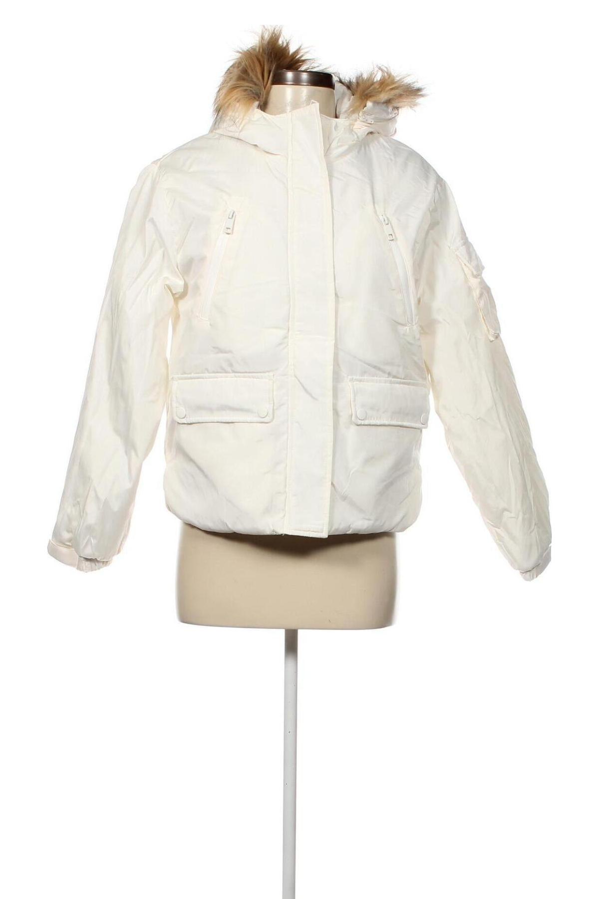 Γυναικείο μπουφάν Jennyfer, Μέγεθος XS, Χρώμα Λευκό, Τιμή 16,30 €