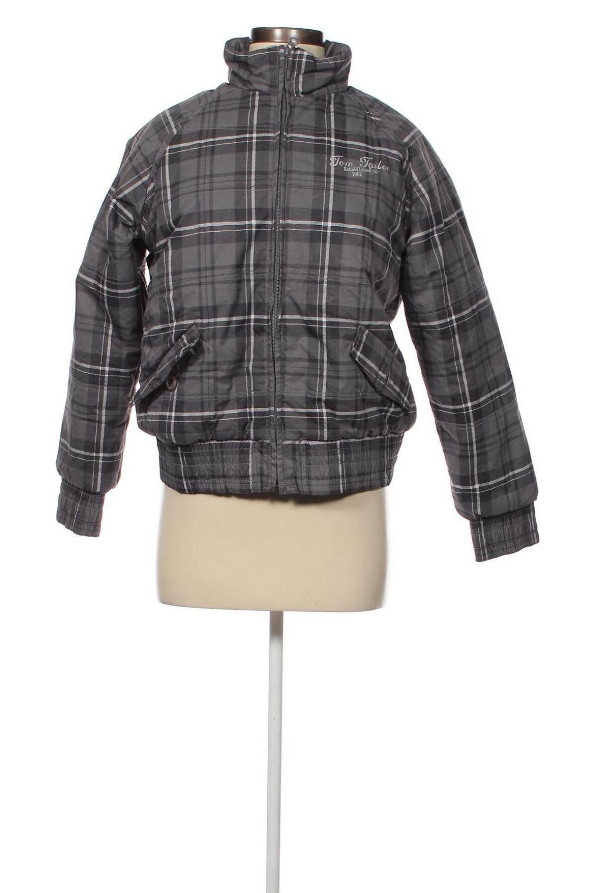 Γυναικείο μπουφάν Tom Tailor, Μέγεθος XL, Χρώμα Γκρί, Τιμή 15,03 €