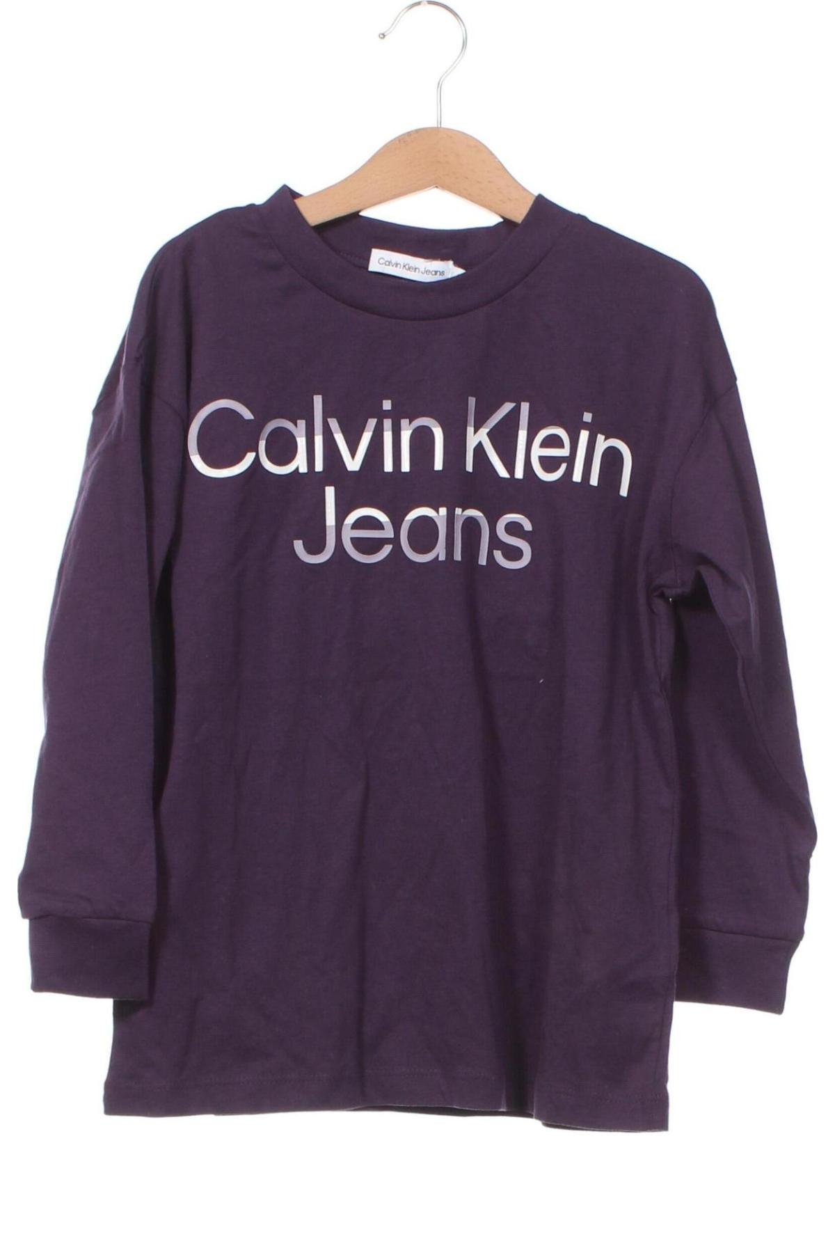 Παιδική μπλούζα Calvin Klein Jeans, Μέγεθος 6-7y/ 122-128 εκ., Χρώμα Βιολετί, Τιμή 20,61 €