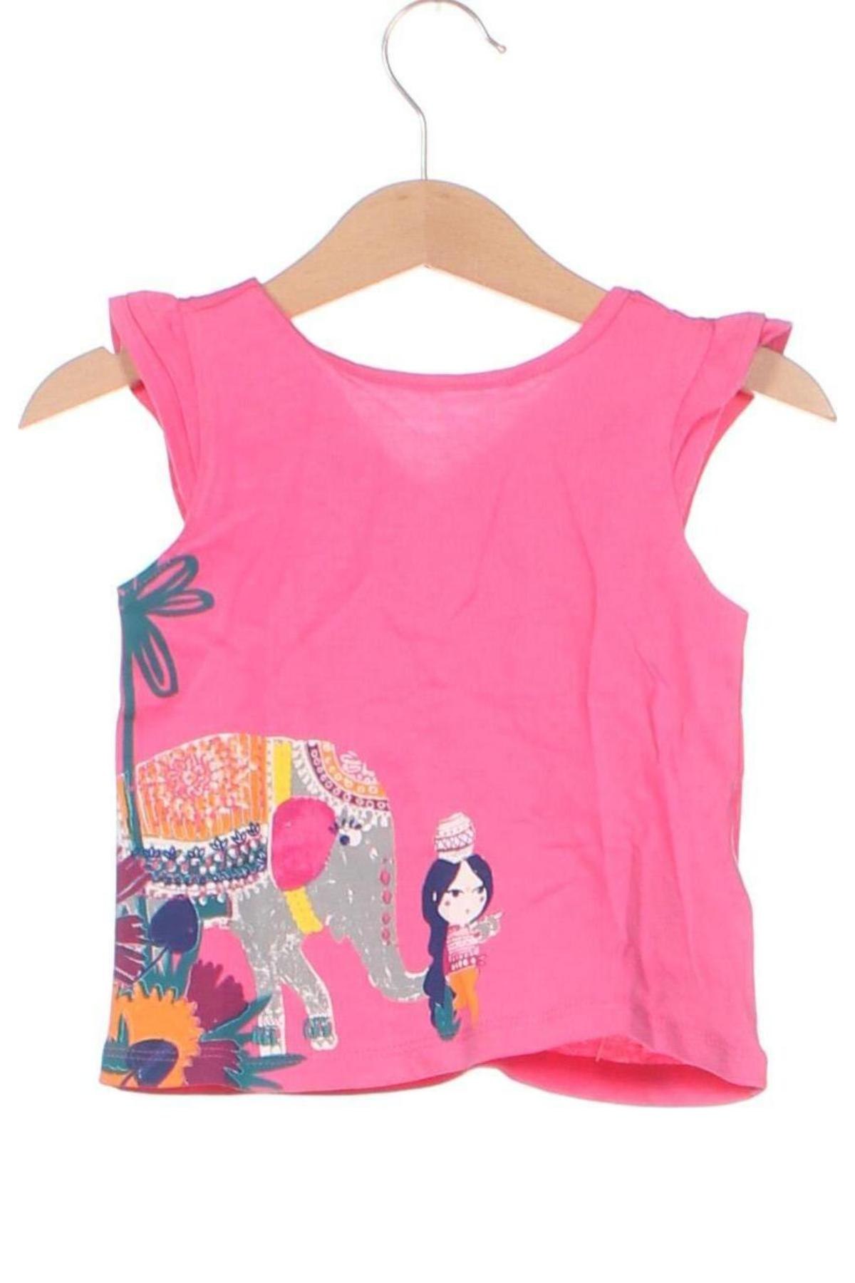 Детска блуза Du Pareil Au Meme, Размер 9-12m/ 74-80 см, Цвят Розов, Цена 7,80 лв.