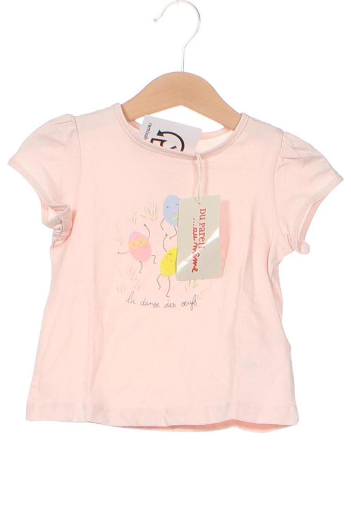 Детска блуза Du Pareil Au Meme, Размер 12-18m/ 80-86 см, Цвят Розов, Цена 39,00 лв.