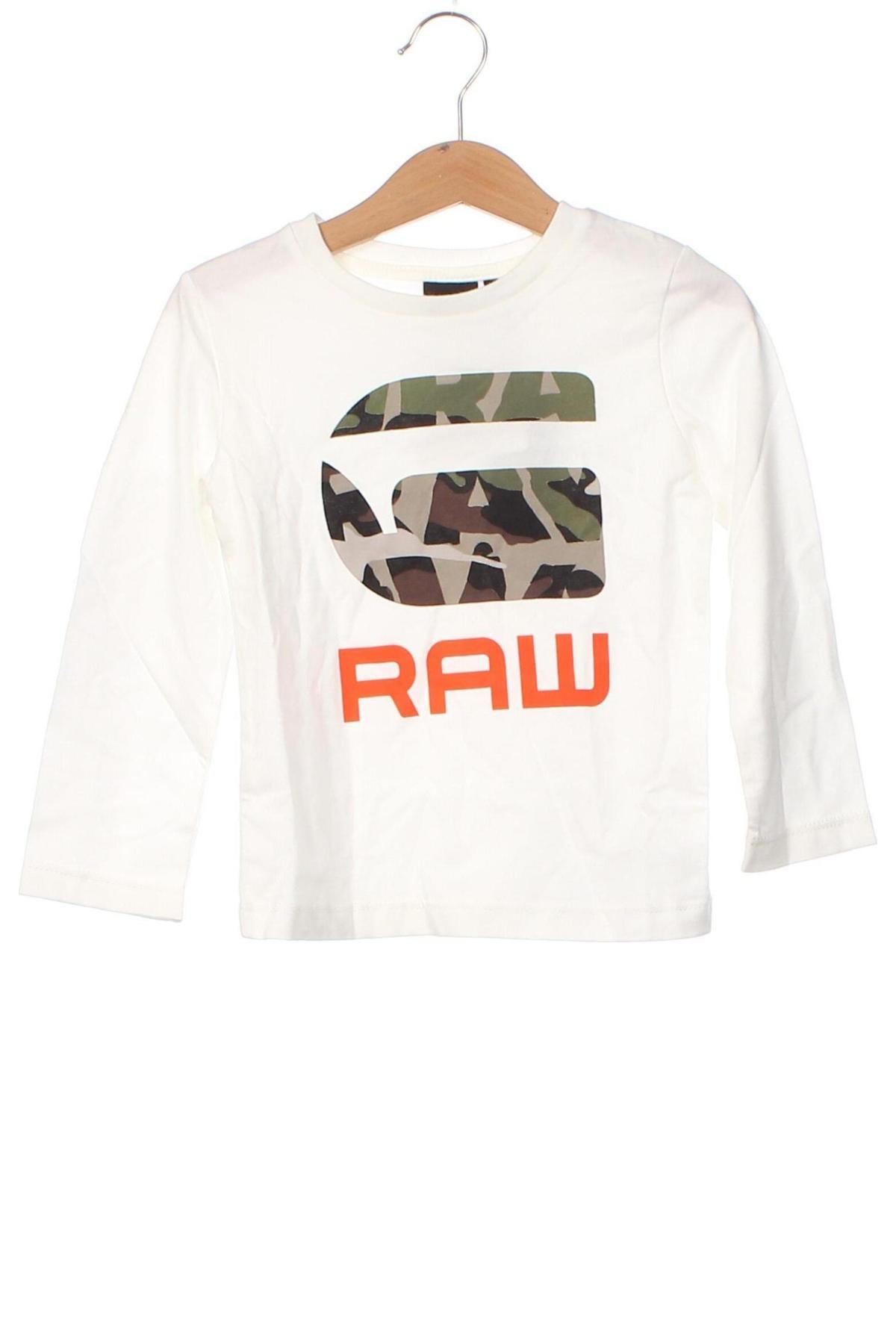 Детска блуза G-Star Raw, Размер 2-3y/ 98-104 см, Цвят Бял, Цена 109,00 лв.