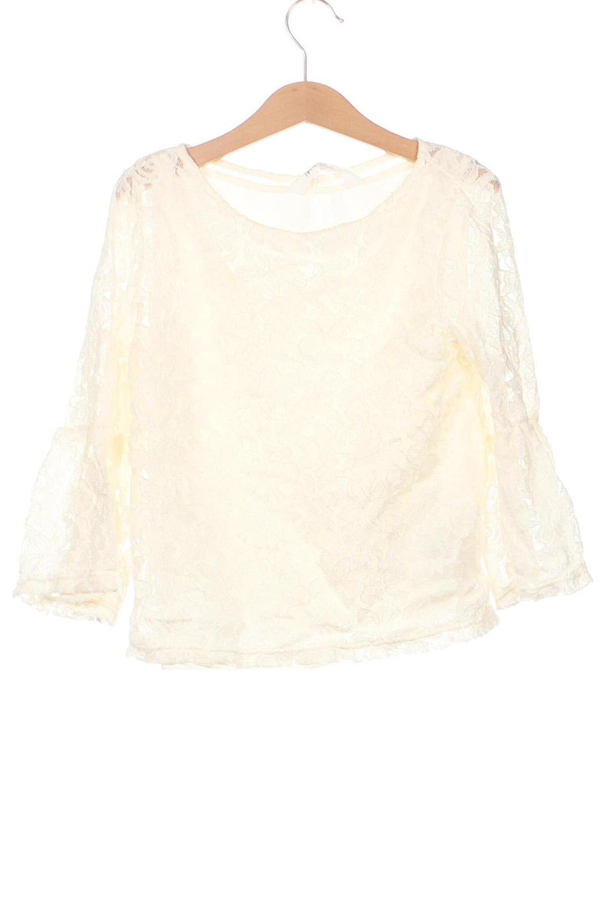 Детска блуза H&M, Размер 10-11y/ 146-152 см, Цвят Екрю, Цена 5,02 лв.