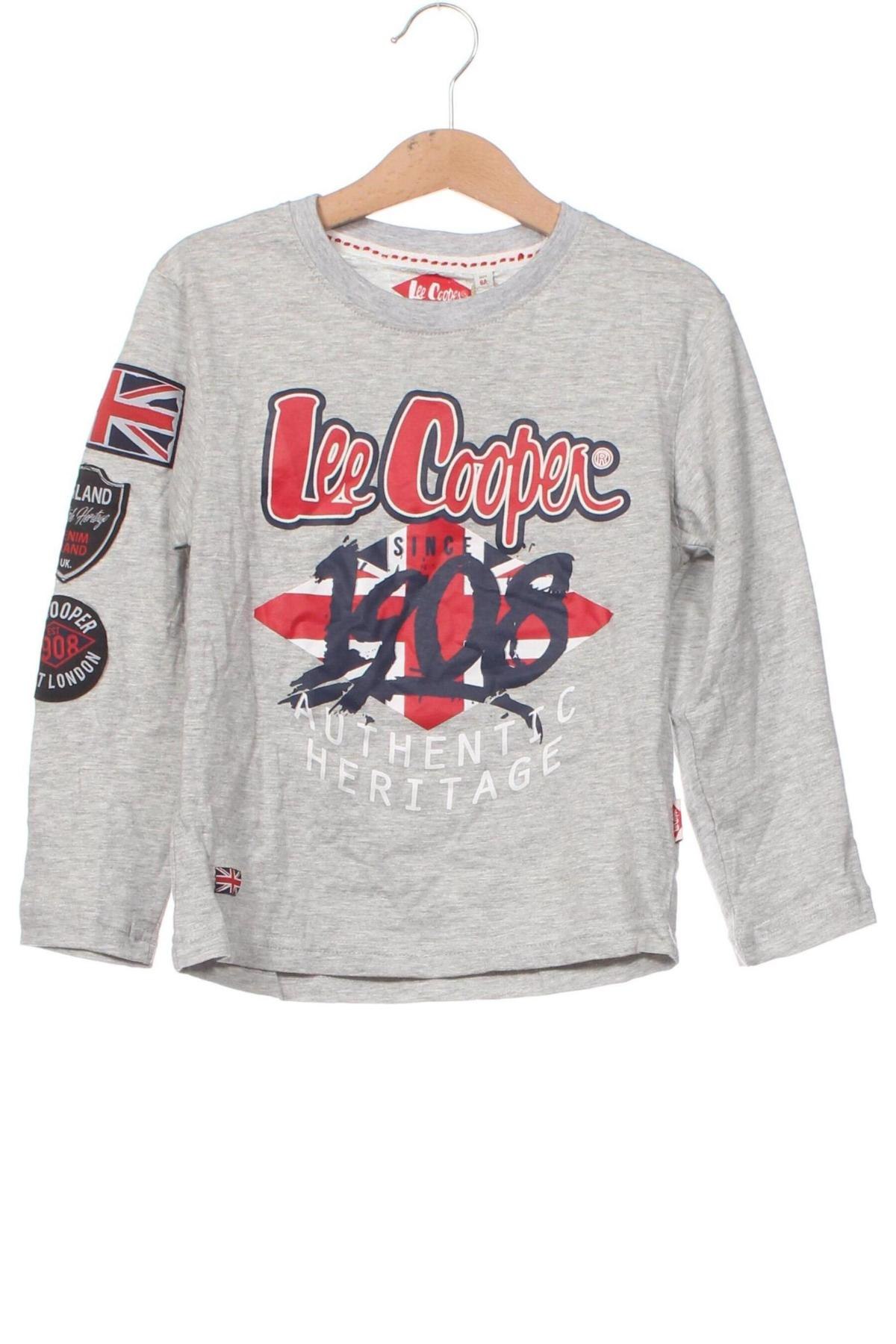 Kinder Shirt Lee Cooper, Größe 5-6y/ 116-122 cm, Farbe Grau, Preis 25,26 €