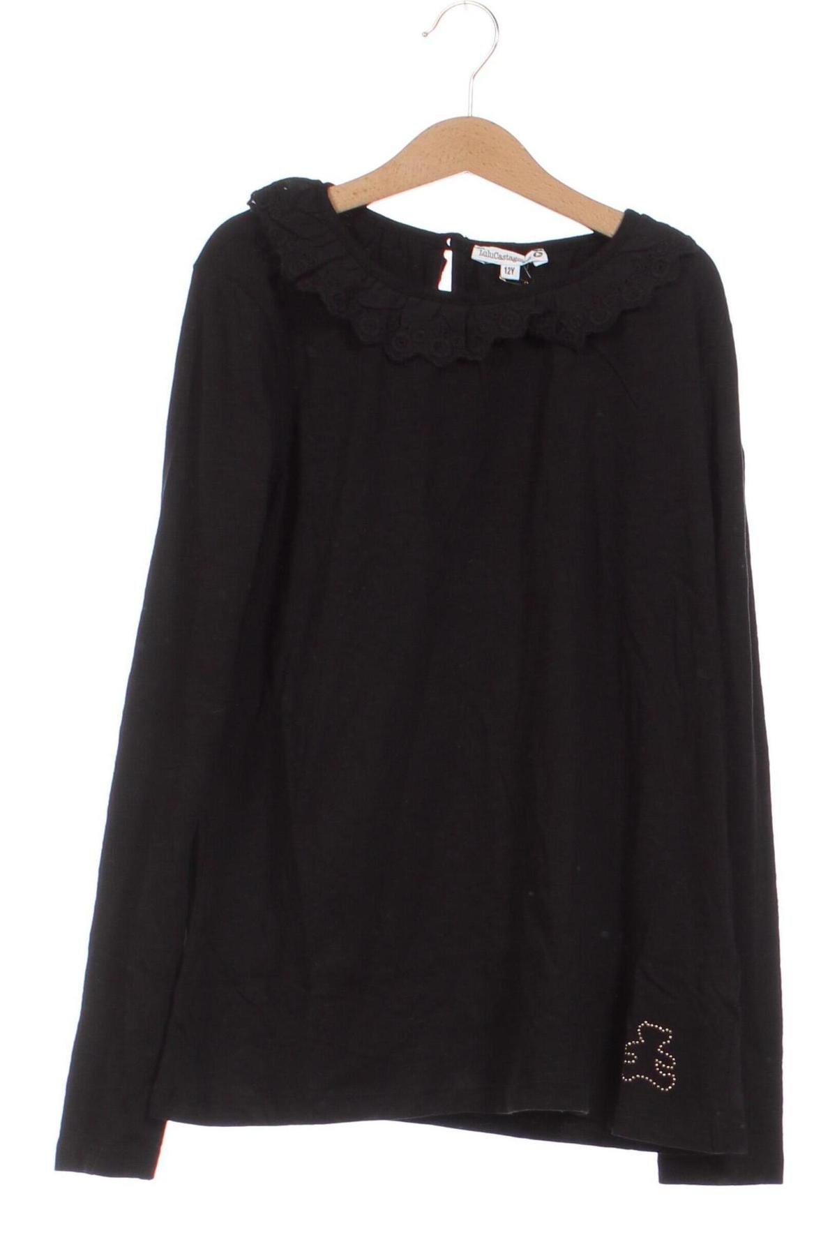Детска блуза LuluCastagnette, Размер 11-12y/ 152-158 см, Цвят Черен, Цена 10,08 лв.