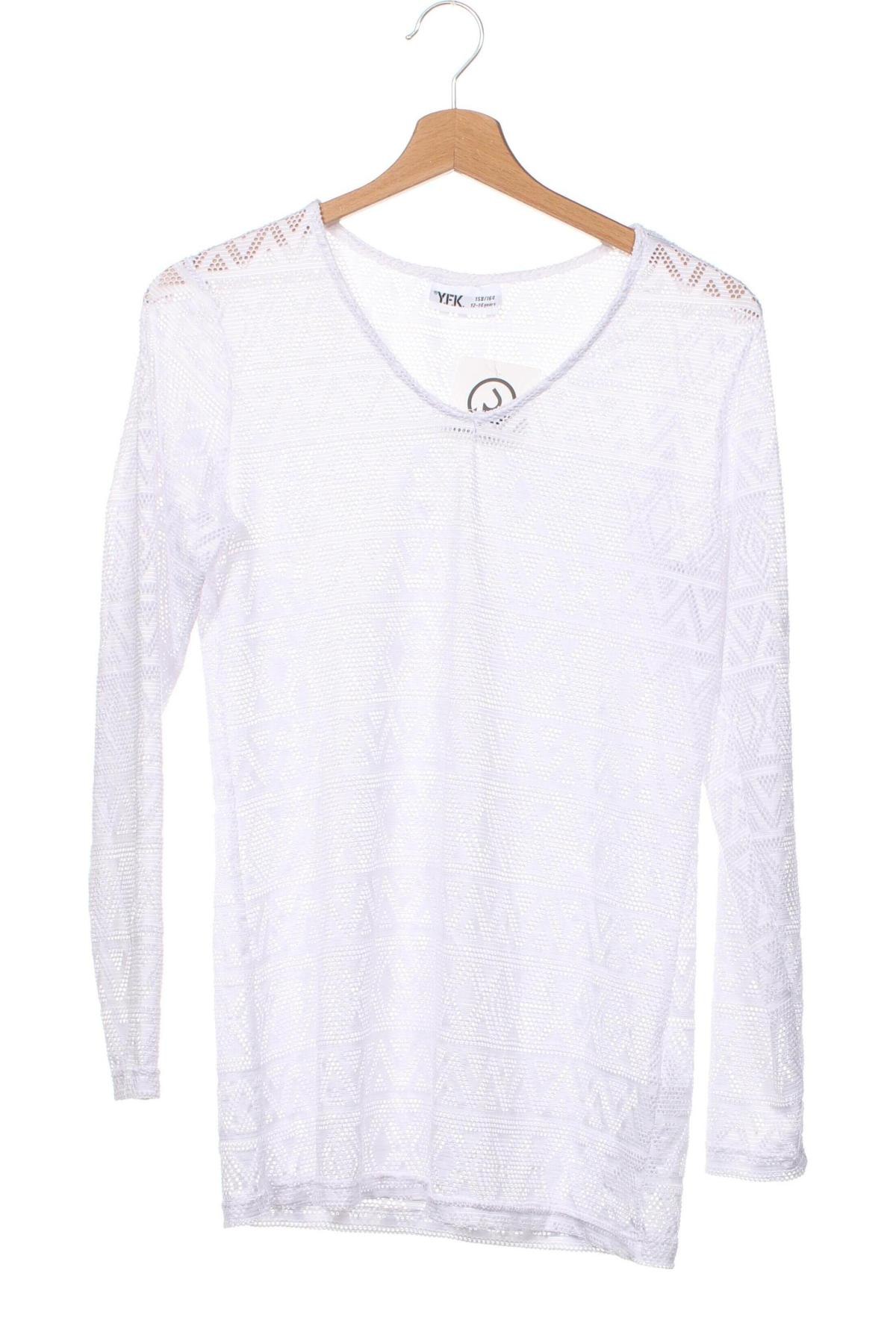 Kinder Shirt Y.F.K., Größe 12-13y/ 158-164 cm, Farbe Weiß, Preis € 2,44