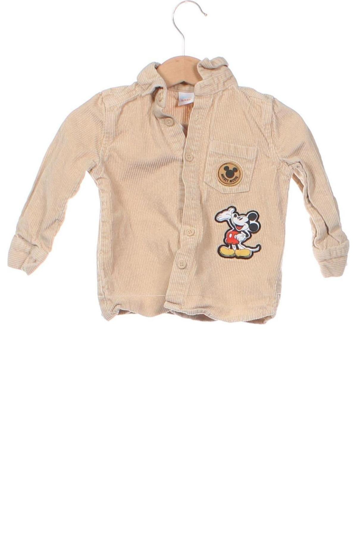 Детска риза Disney, Размер 9-12m/ 74-80 см, Цвят Бежов, Цена 7,20 лв.
