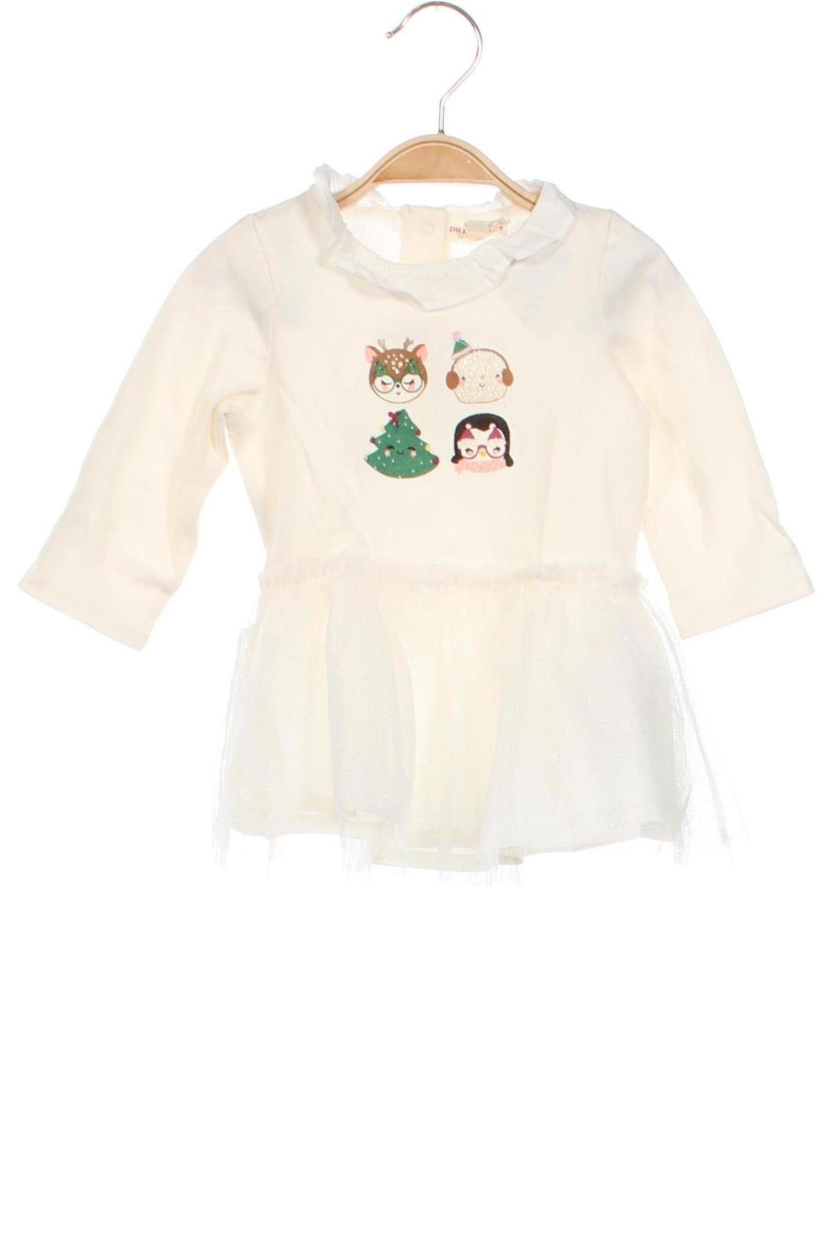 Rochie pentru copii Du Pareil Au Meme, Mărime 3-6m/ 62-68 cm, Culoare Ecru, Preț 142,11 Lei