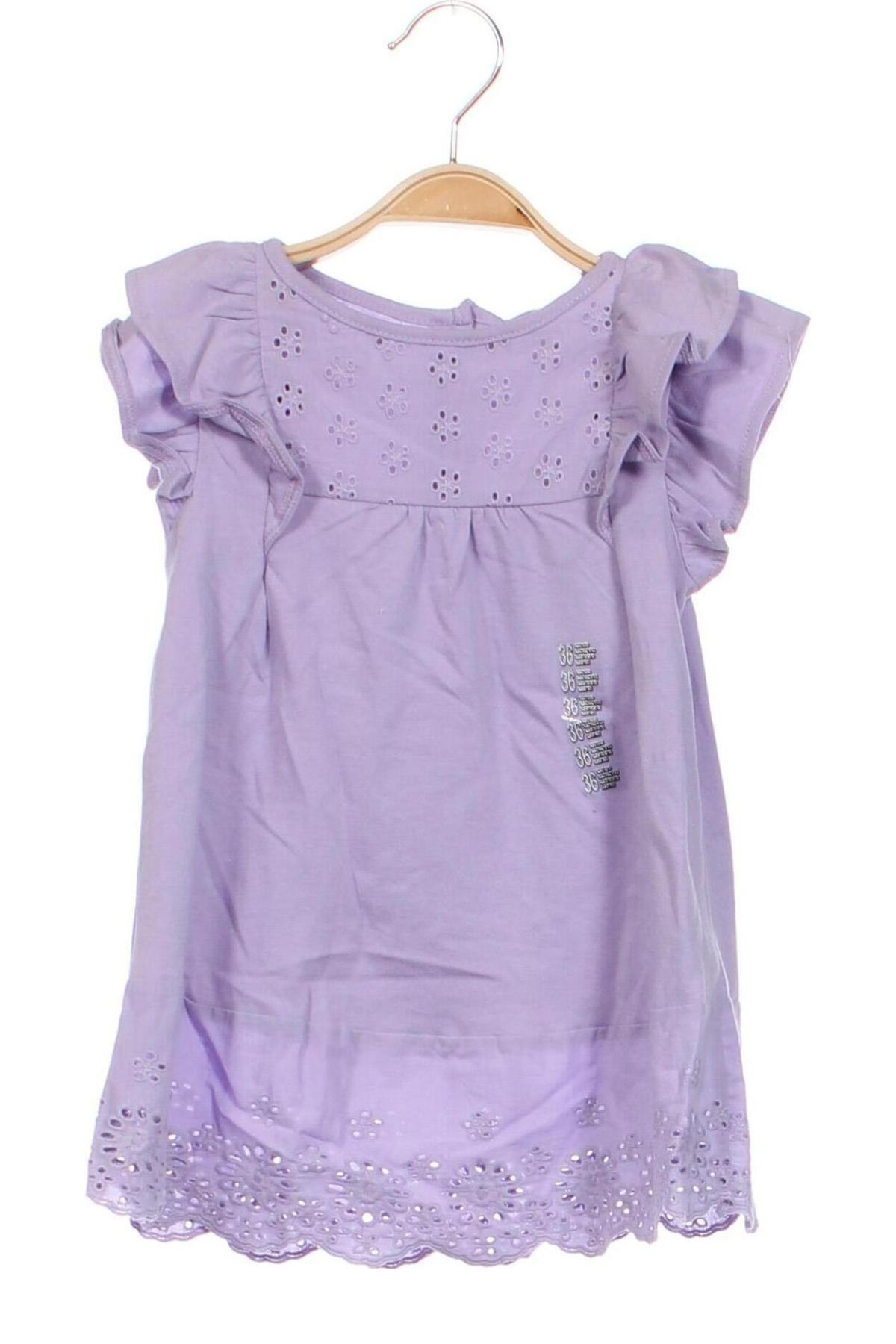 Детска рокля Grain De Ble, Размер 6-9m/ 68-74 см, Цвят Лилав, Цена 23,60 лв.
