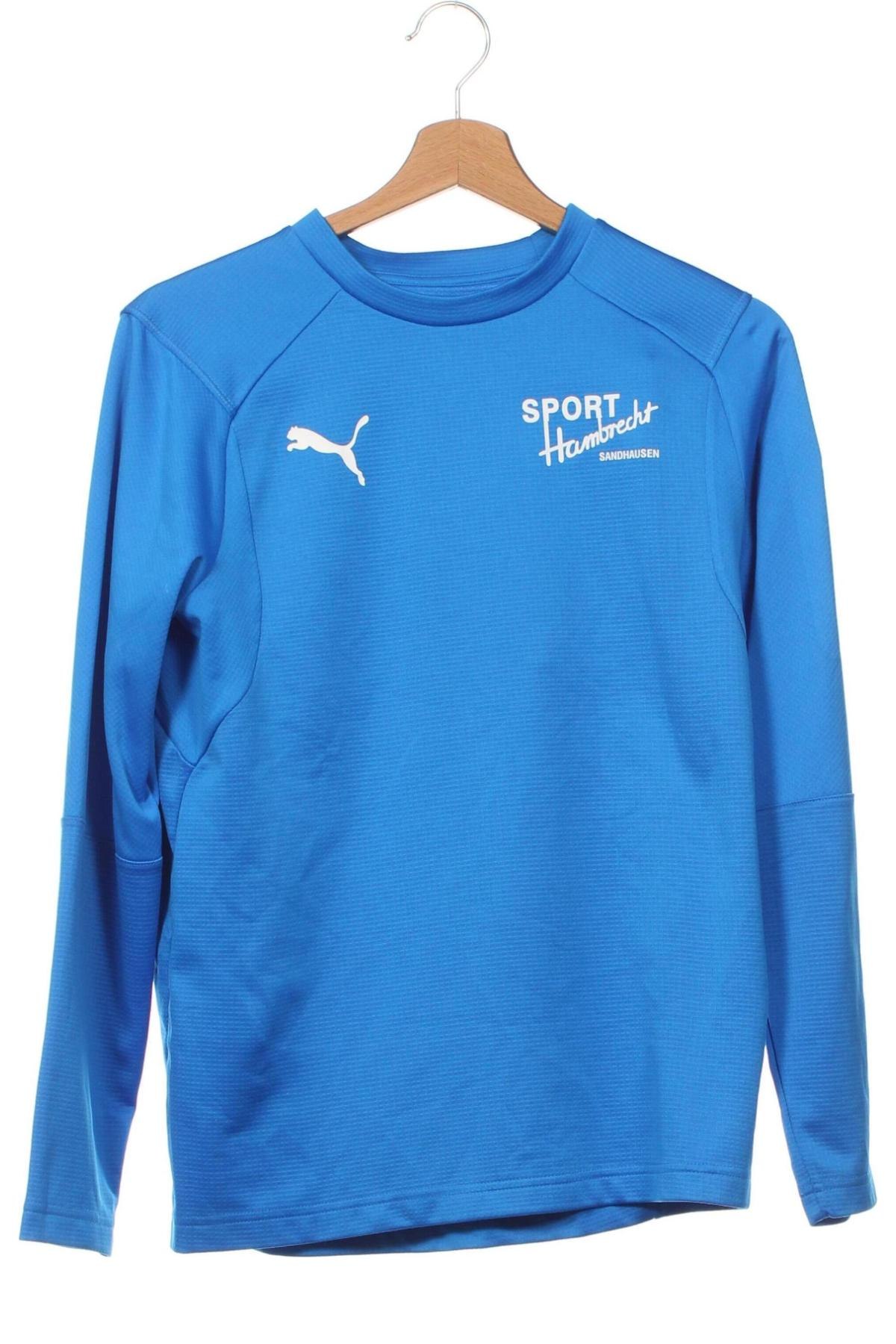 Bluză sport pentru copii PUMA, Mărime 13-14y/ 164-168 cm, Culoare Albastru, Preț 105,26 Lei