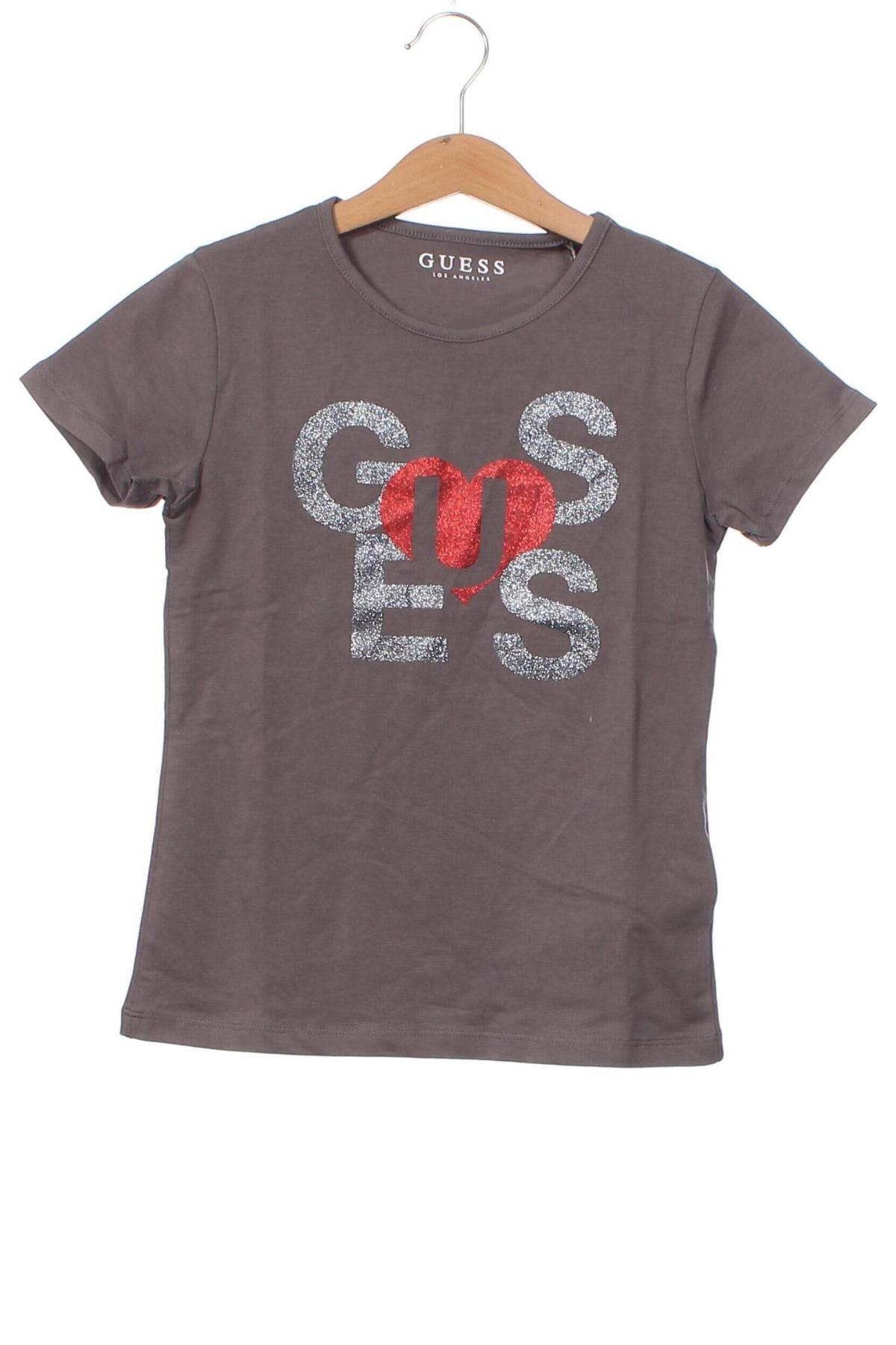 Παιδικό μπλουζάκι Guess, Μέγεθος 7-8y/ 128-134 εκ., Χρώμα Γκρί, Τιμή 12,09 €