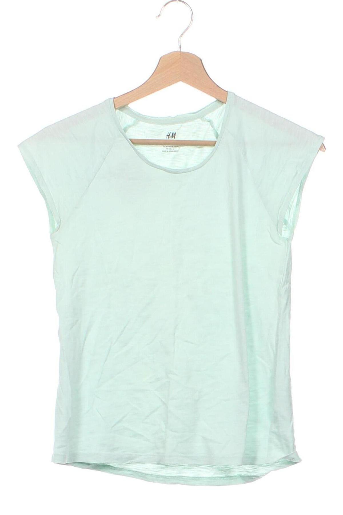 Tricou pentru copii H&M, Mărime 10-11y/ 146-152 cm, Culoare Verde, Preț 12,30 Lei