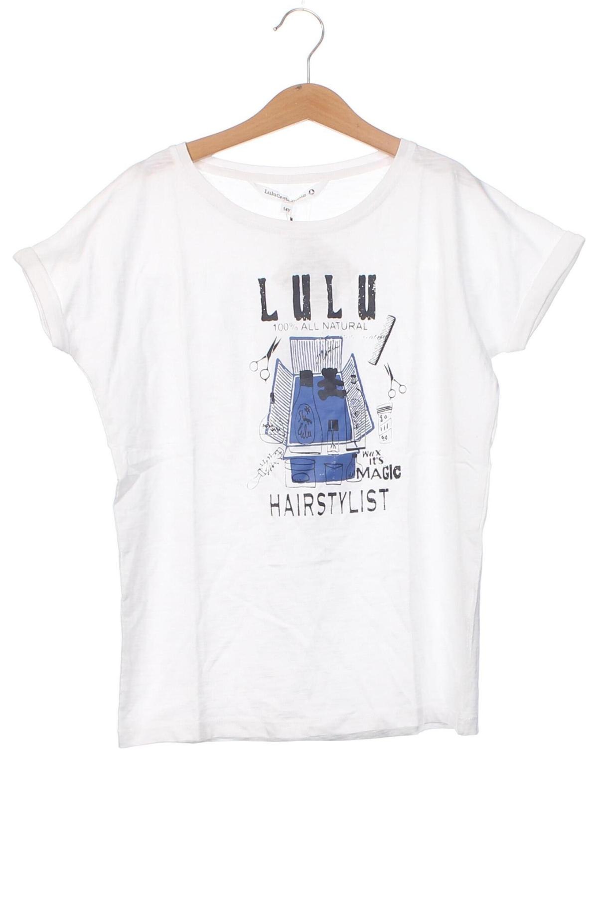 Dziecięcy T-shirt LuluCastagnette, Rozmiar 13-14y/ 164-168 cm, Kolor Biały, Cena 77,30 zł
