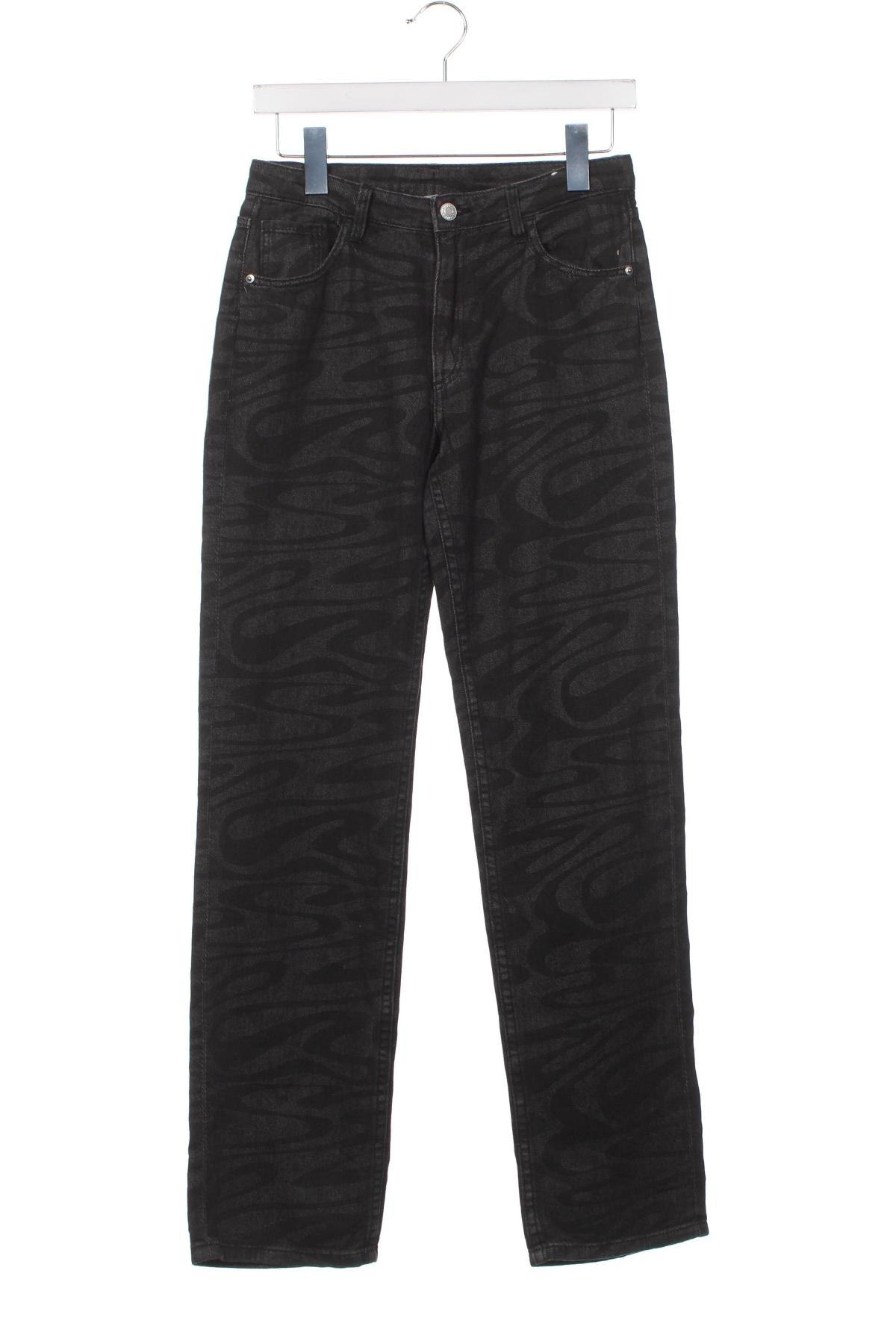 Dziecięce jeansy H&M, Rozmiar 13-14y/ 164-168 cm, Kolor Szary, Cena 64,00 zł