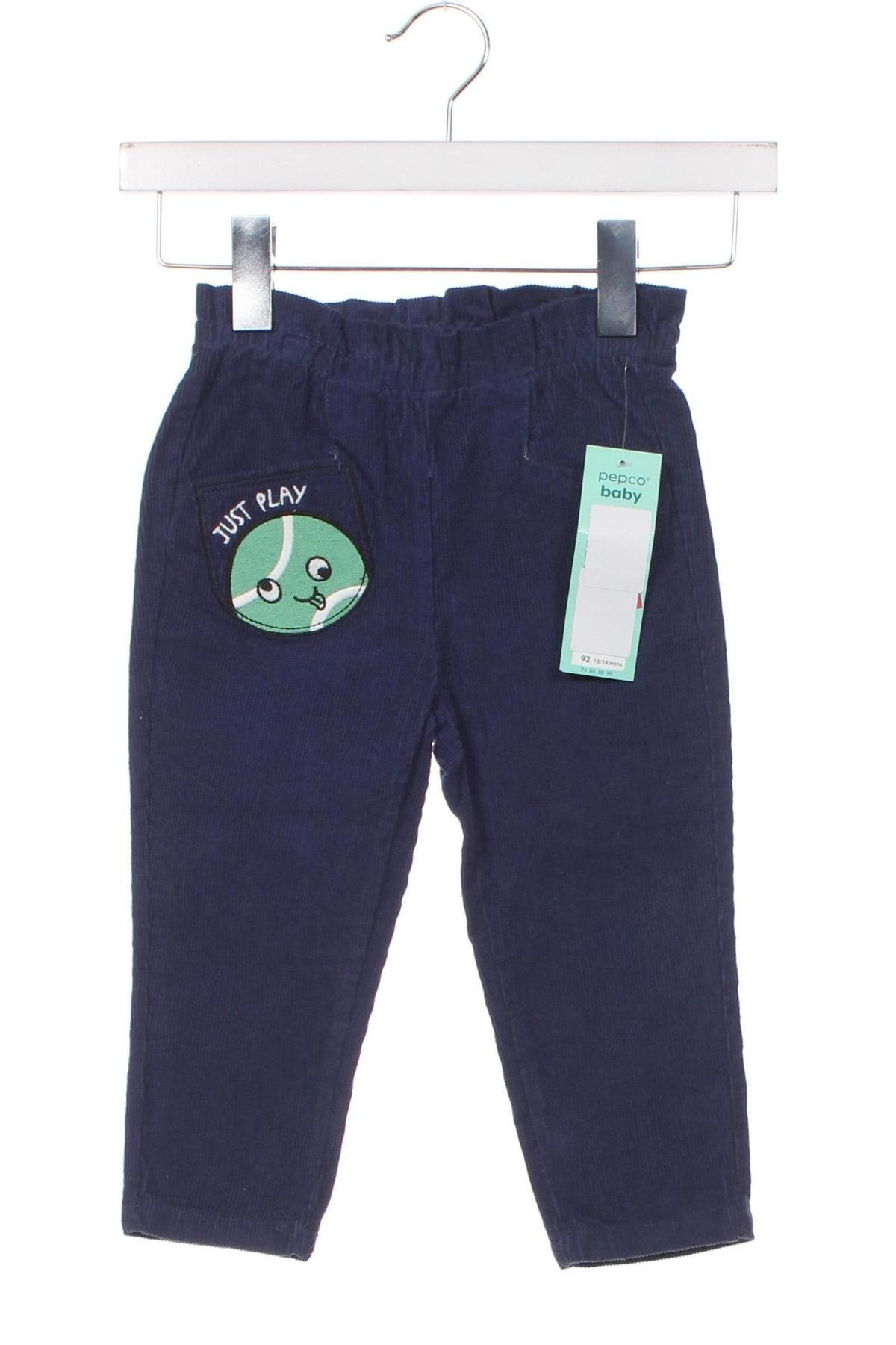 Παιδικό κοτλέ παντελόνι Pepco, Μέγεθος 18-24m/ 86-98 εκ., Χρώμα Μπλέ, Τιμή 5,67 €