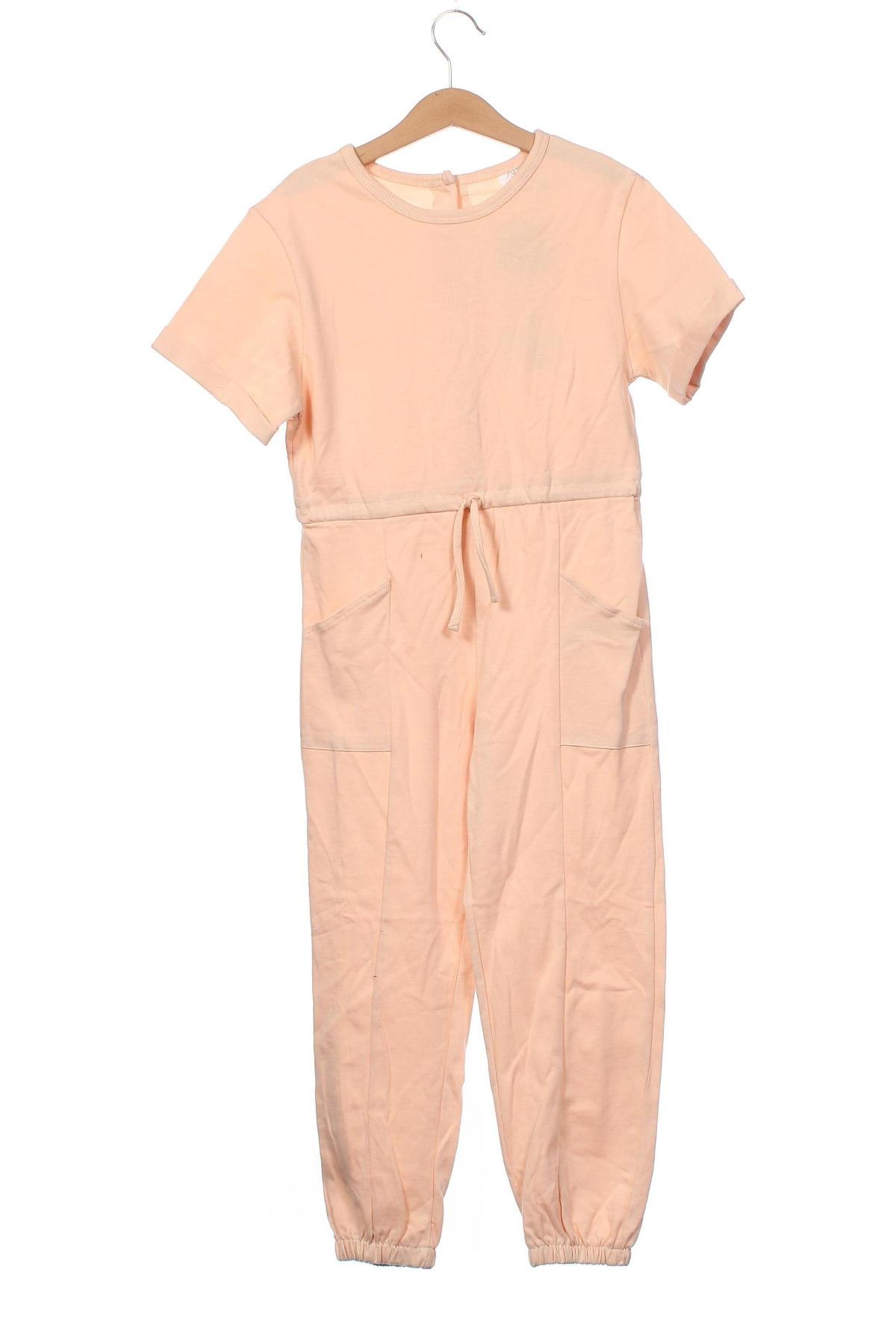 Детски гащеризон Zara, Размер 6-7y/ 122-128 см, Цвят Оранжев, Цена 69,00 лв.