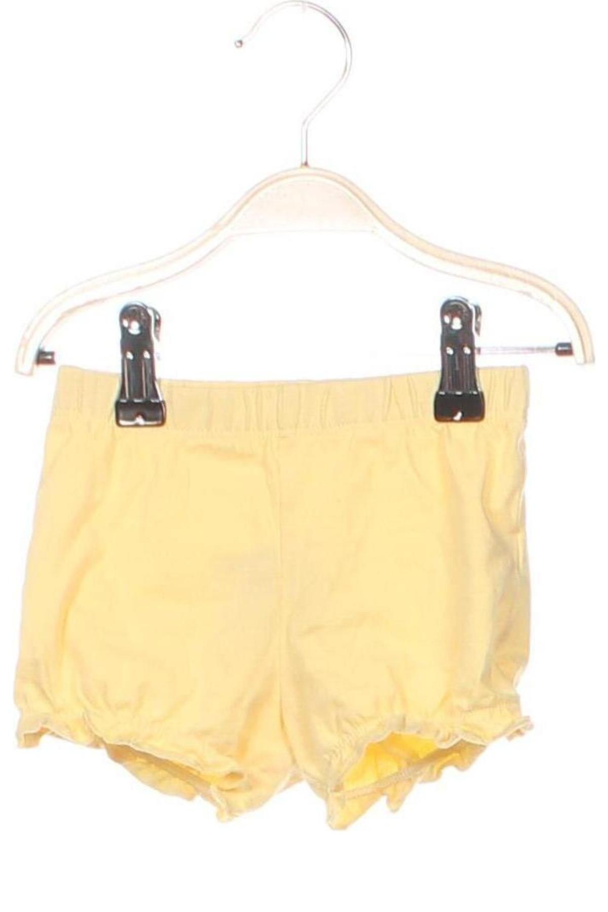 Детски къс панталон Sinsay, Размер 6-9m/ 68-74 см, Цвят Жълт, Цена 3,08 лв.