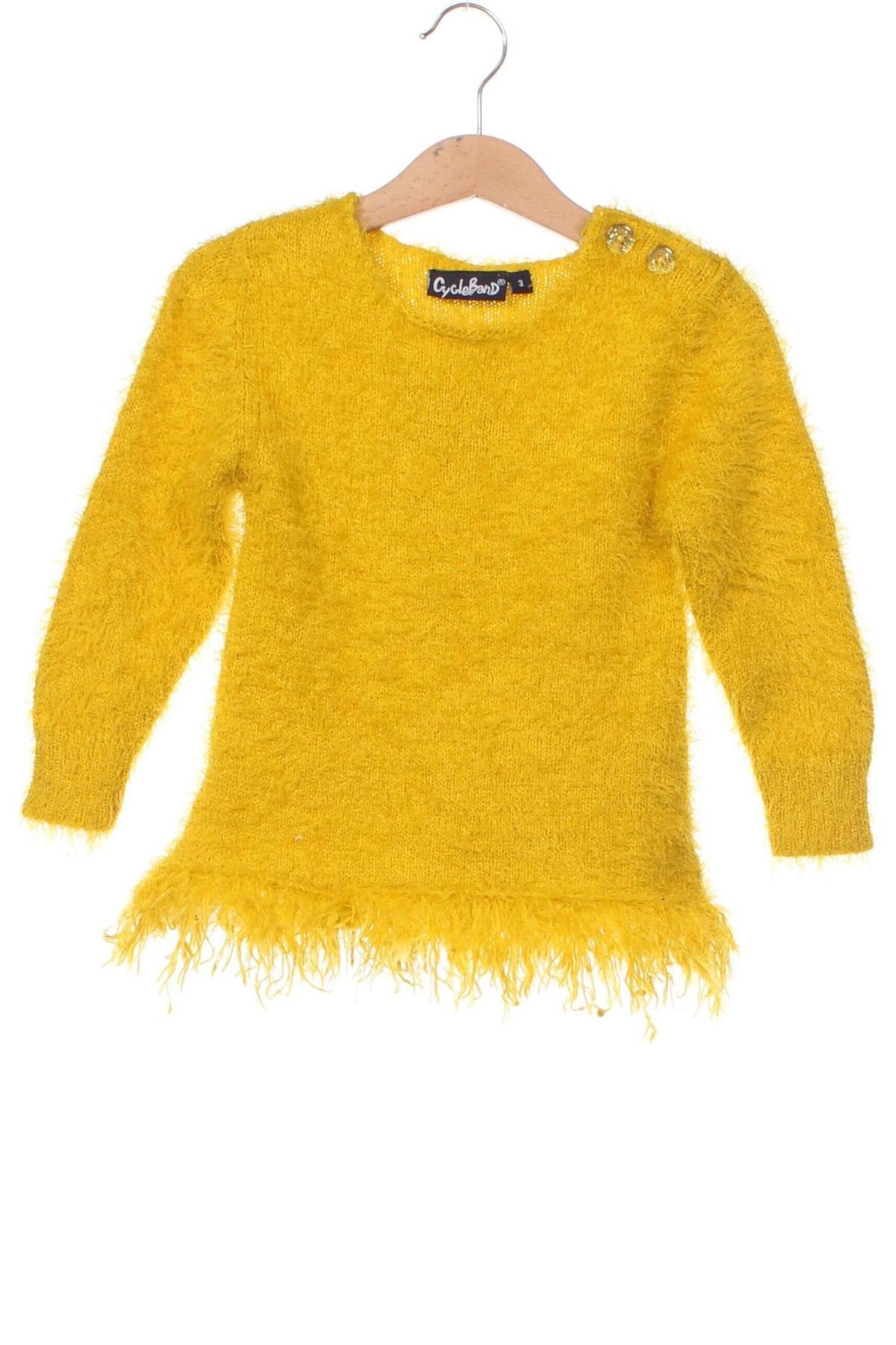 Детски пуловер Cycle Band, Размер 2-3y/ 98-104 см, Цвят Жълт, Цена 10,80 лв.