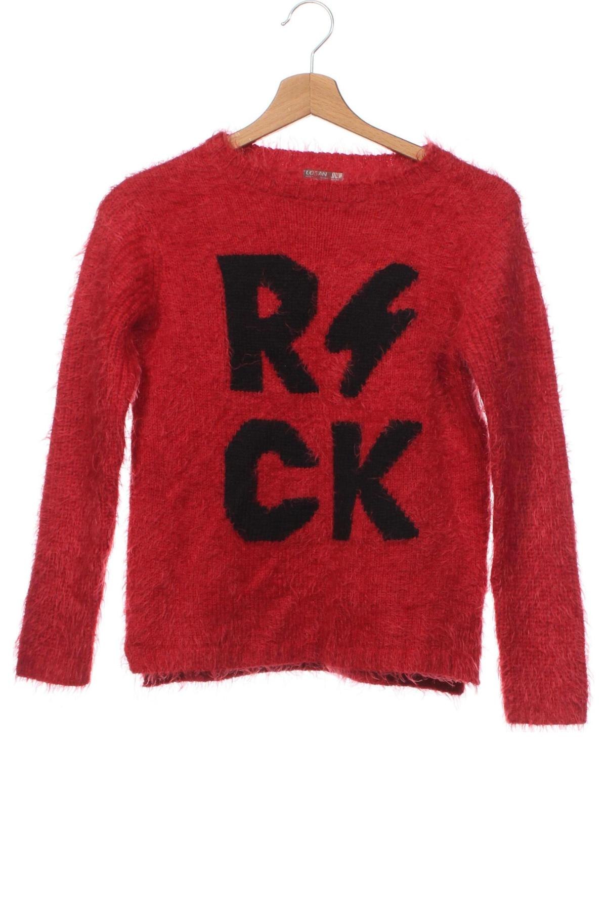 Детски пуловер Losan, Размер 12-13y/ 158-164 см, Цвят Червен, Цена 8,64 лв.