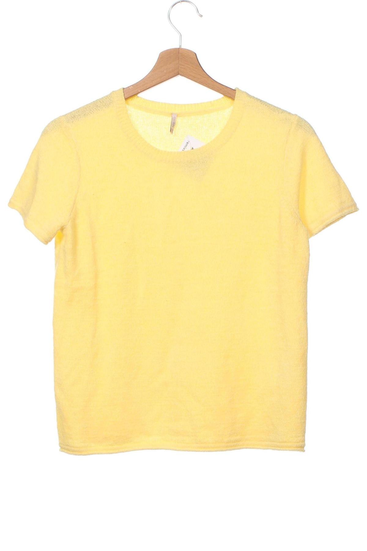 Детски пуловер ONLY Kids, Размер 12-13y/ 158-164 см, Цвят Жълт, Цена 6,46 лв.