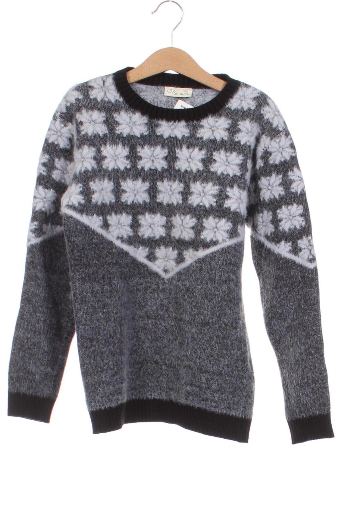 Детски пуловер Oviesse, Размер 11-12y/ 152-158 см, Цвят Сив, Цена 11,89 лв.