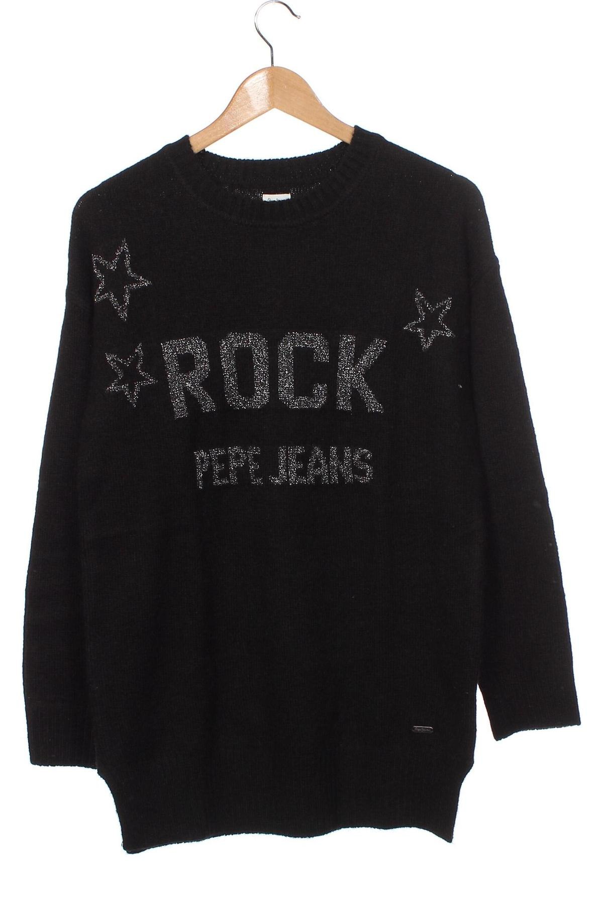 Pulover pentru copii Pepe Jeans, Mărime 12-13y/ 158-164 cm, Culoare Negru, Preț 109,74 Lei