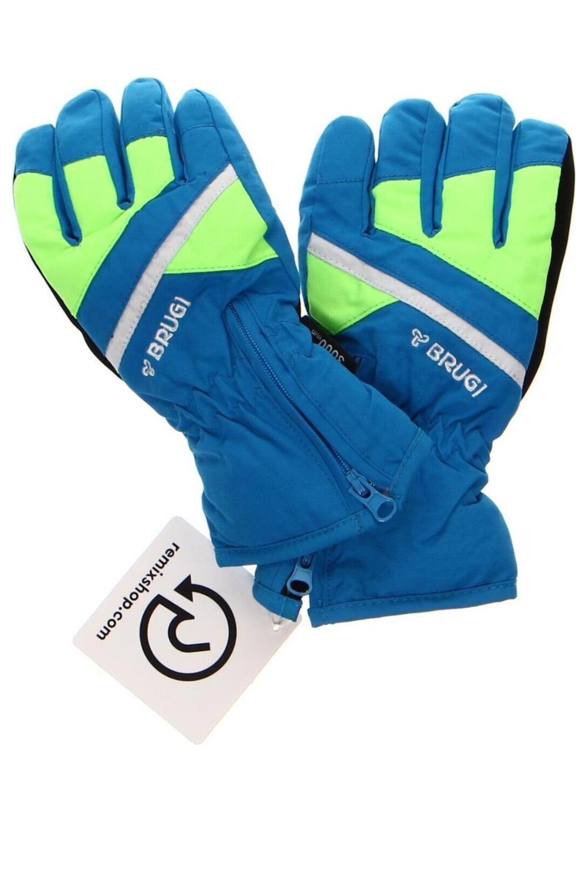 Γάντια παιδιών για χειμερινά σπορ Brugi, Χρώμα Μπλέ, Τιμή 12,62 €