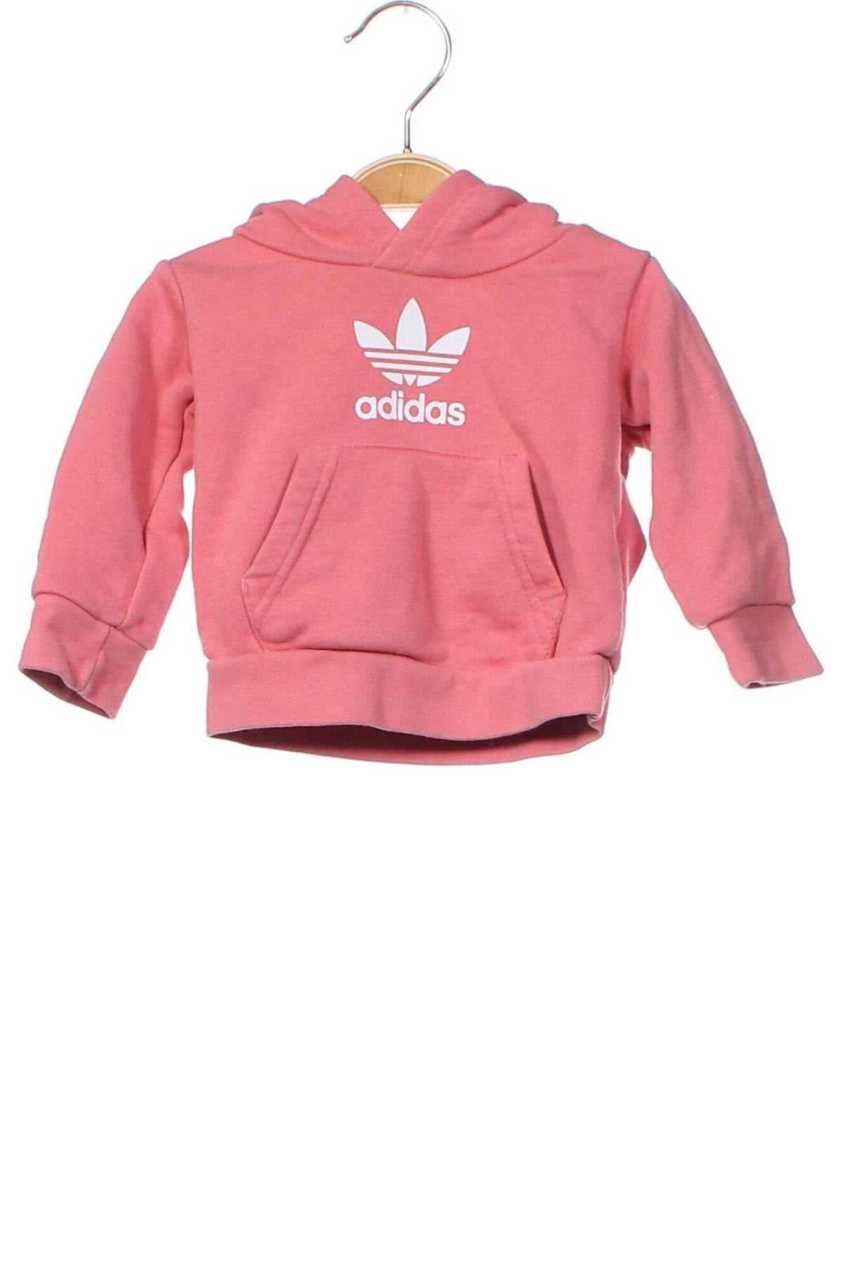 Hanorac pentru copii Adidas Originals, Mărime 2-3m/ 56-62 cm, Culoare Roz, Preț 85,97 Lei