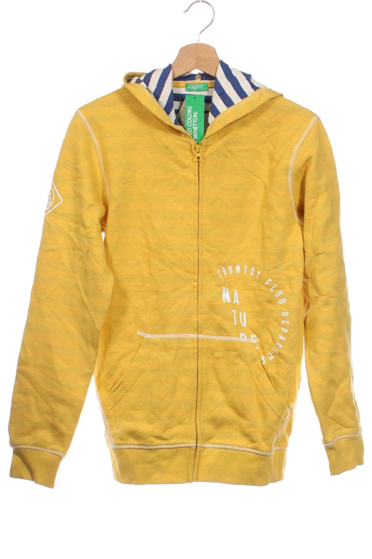 Kinder Sweatshirts United Colors Of Benetton, Größe 14-15y/ 168-170 cm, Farbe Gelb, Preis 44,54 €