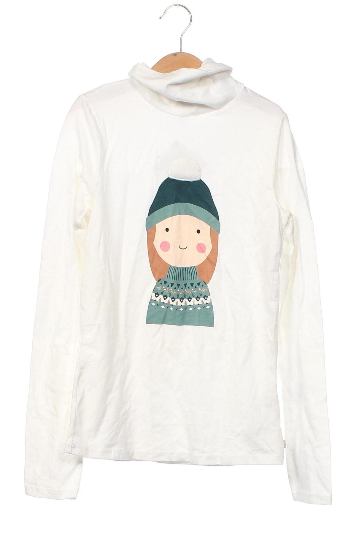 Παιδική ζιβαγκο μπλουζα Okaidi, Μέγεθος 11-12y/ 152-158 εκ., Χρώμα Λευκό, Τιμή 3,70 €