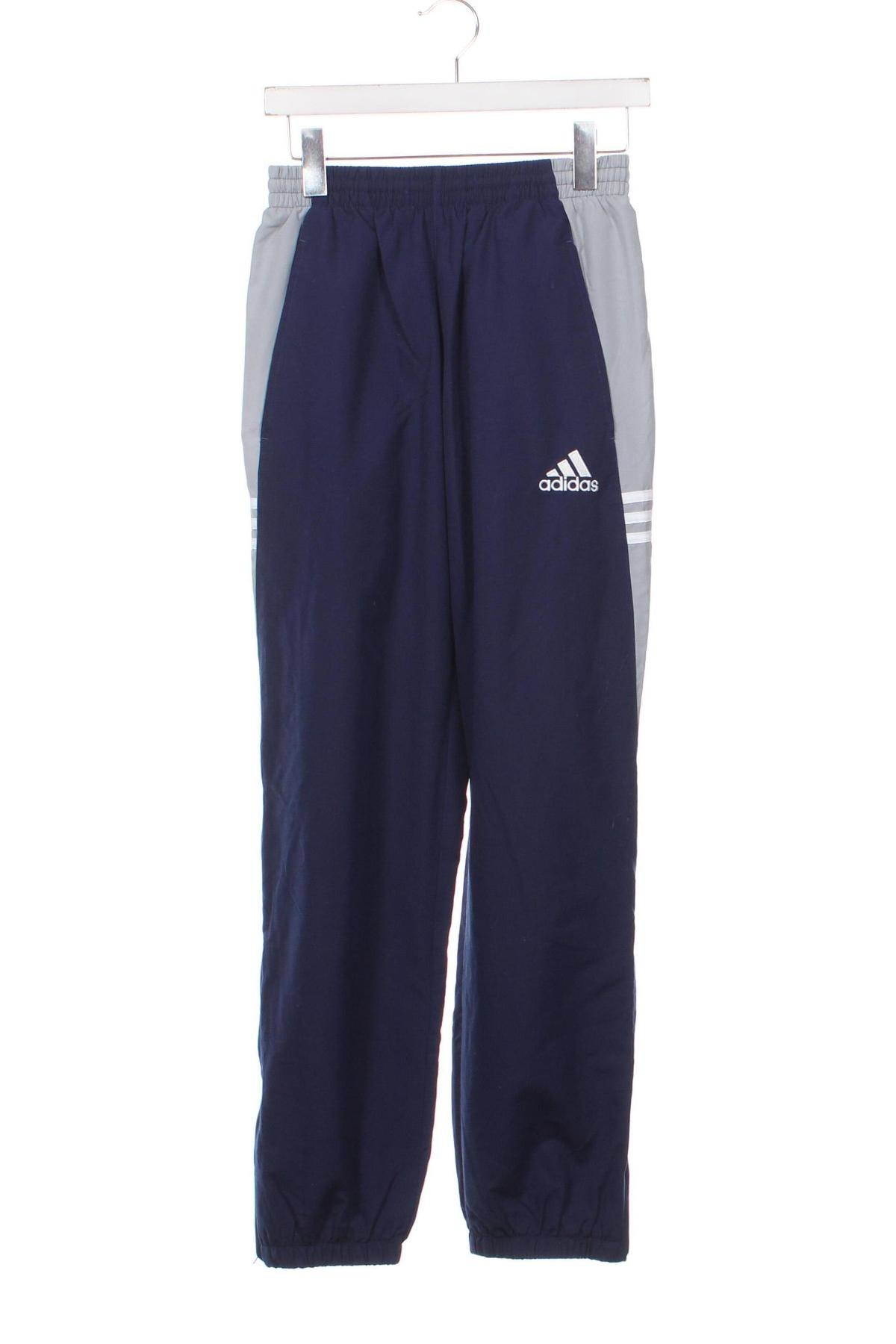 Pantaloni de trening, pentru copii Adidas, Mărime 12-13y/ 158-164 cm, Culoare Albastru, Preț 95,33 Lei